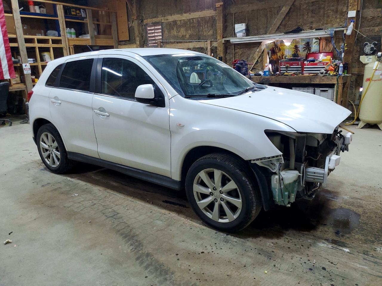 2014 Mitsubishi Outlander Sport Se White vin: 4A4AR4AU3EE015629