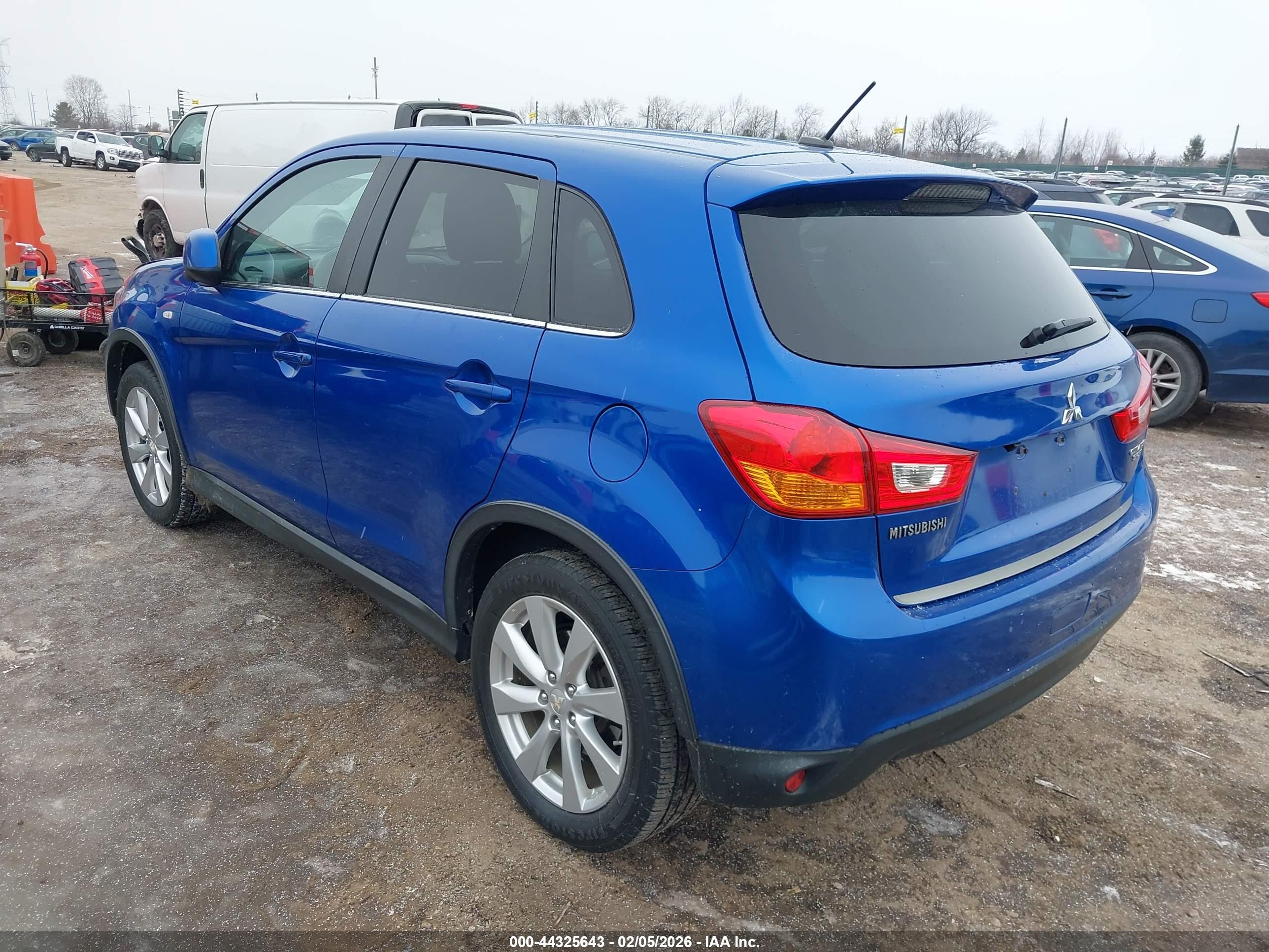 2015 Mitsubishi Outlander Sport Se Blue vin: 4A4AR4AU3FE001988