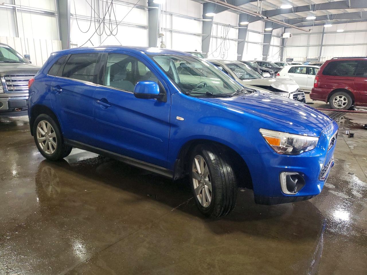 2015 Mitsubishi Outlander Sport Se Blue vin: 4A4AR4AU3FE025496