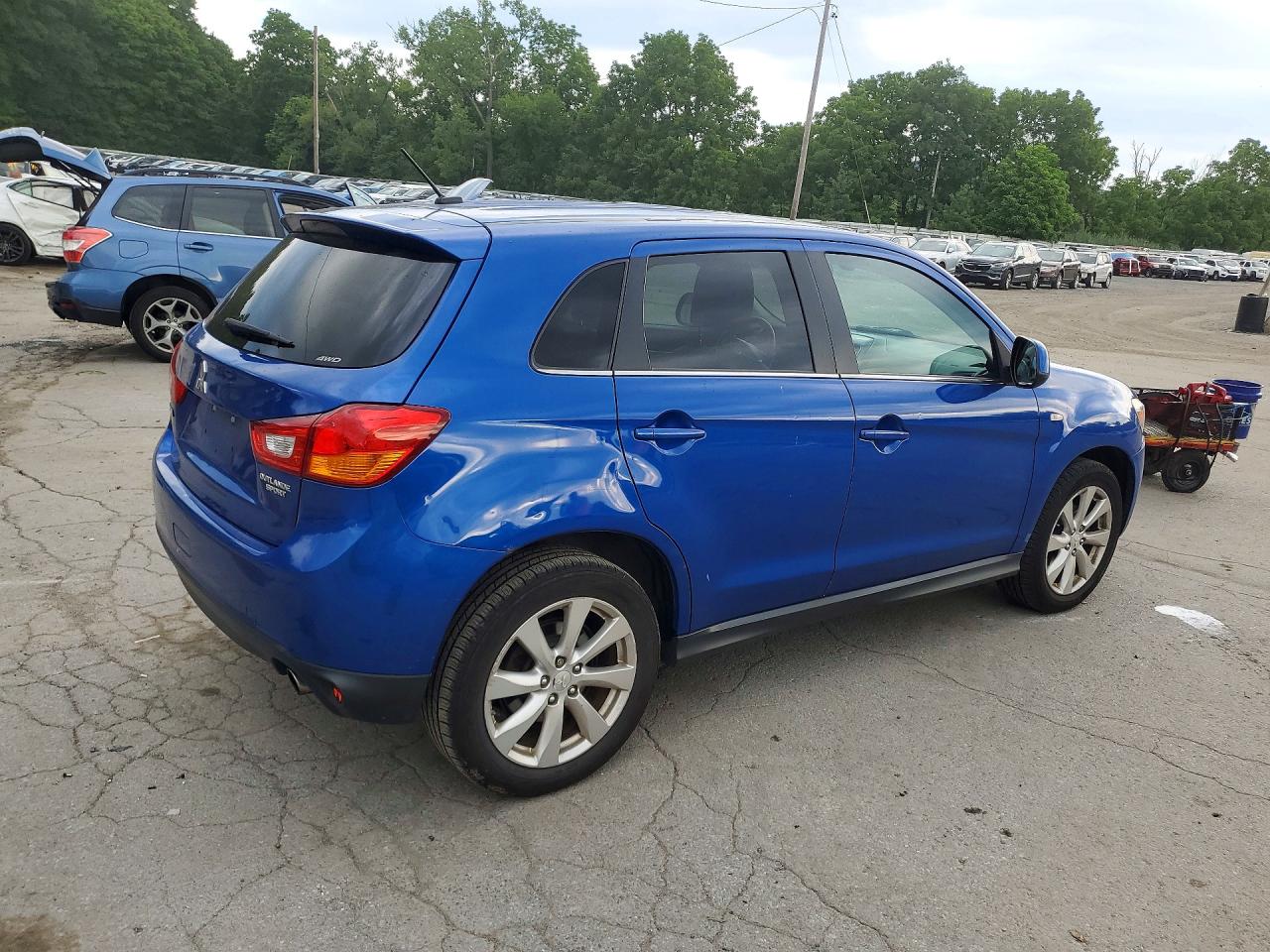 2015 Mitsubishi Outlander Sport Se Blue vin: 4A4AR4AU3FE046901