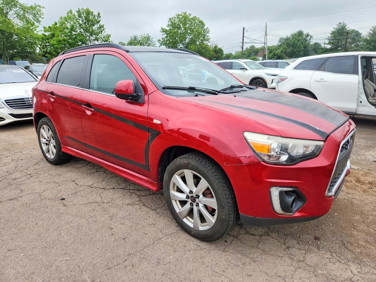 2013 Mitsubishi Outlander Sport Se Red vin: 4A4AR4AU4DE014617