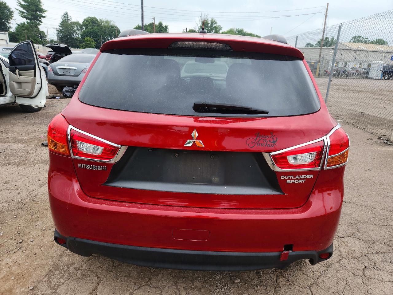 2013 Mitsubishi Outlander Sport Se Red vin: 4A4AR4AU4DE014617