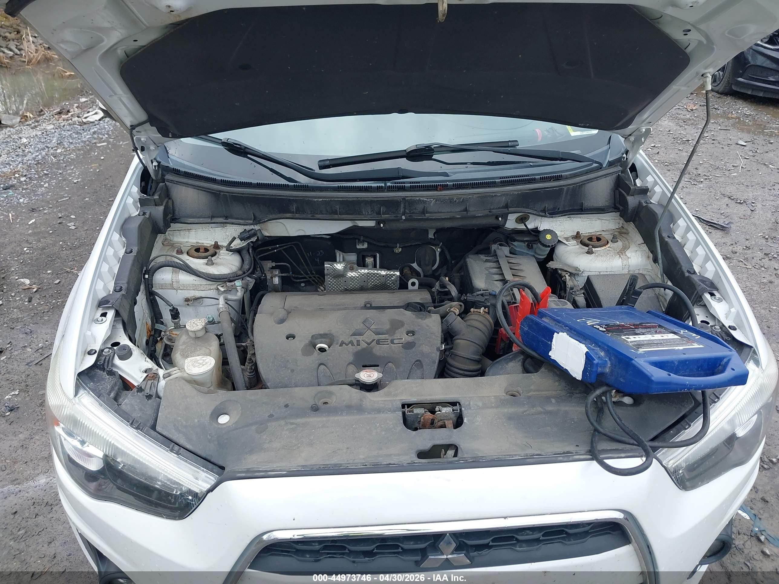 2014 Mitsubishi Outlander Sport Se White vin: 4A4AR4AU4EE018474
