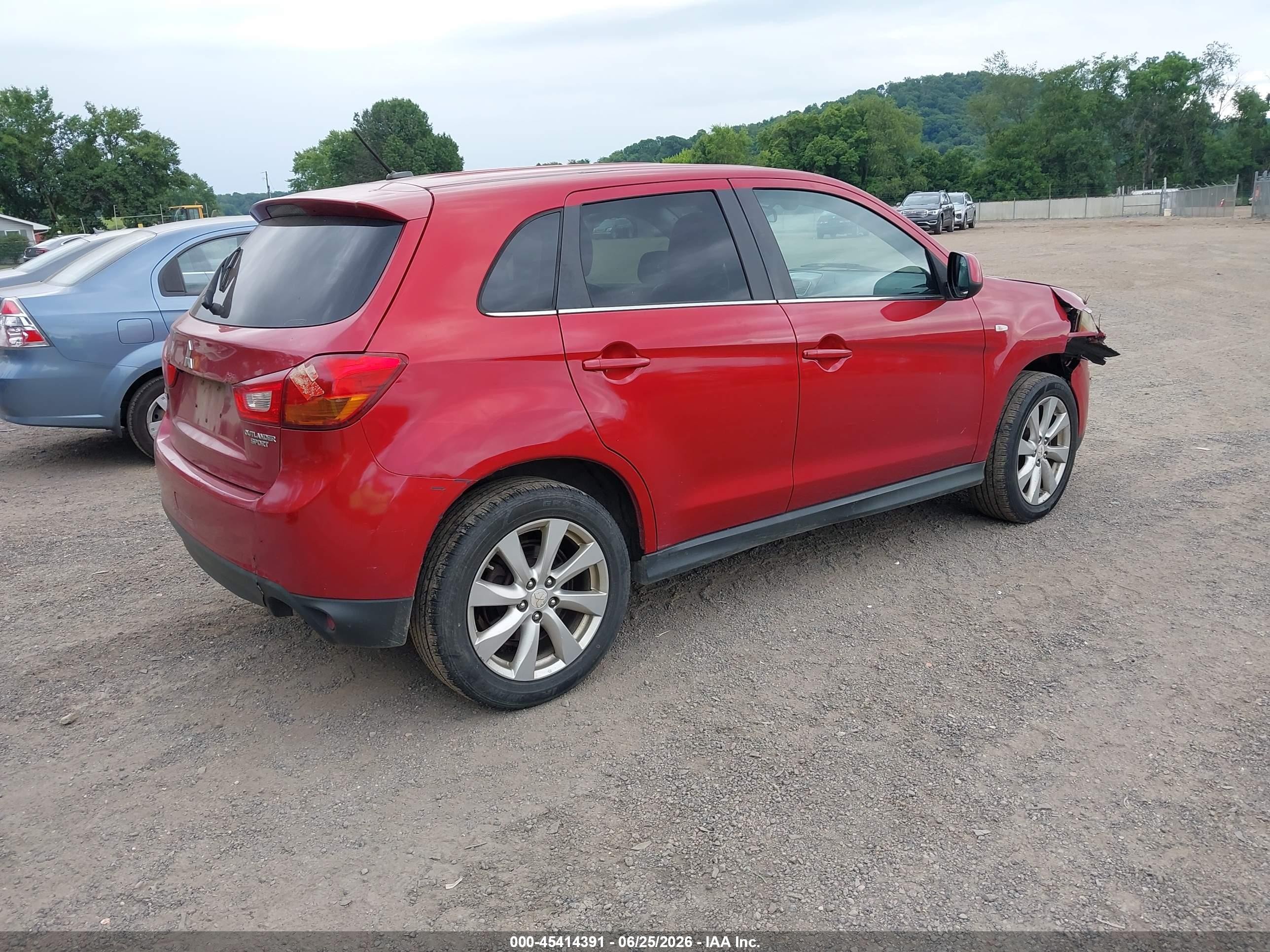 2015 Mitsubishi Outlander Sport Se Maroon vin: 4A4AR4AU4FE006570
