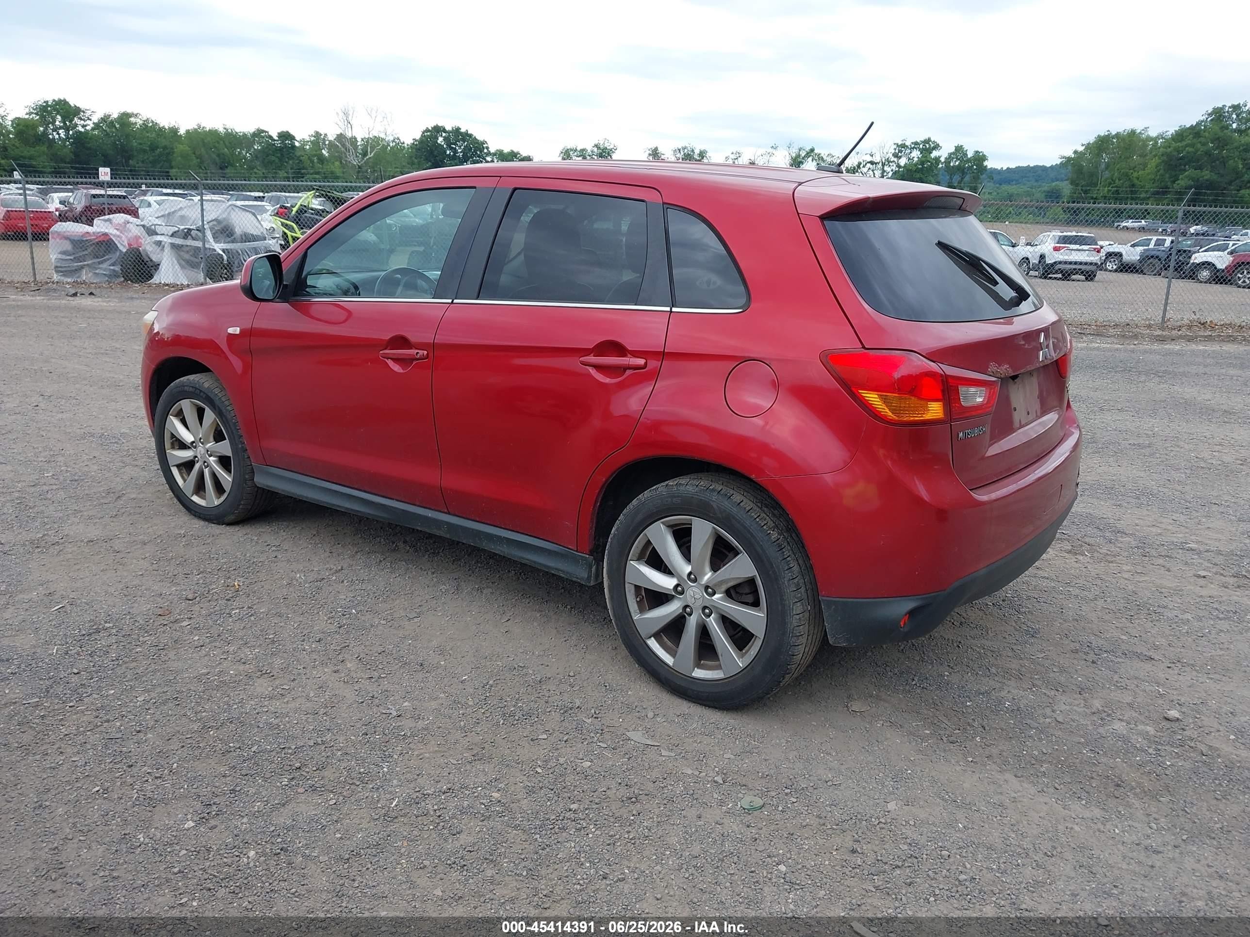 2015 Mitsubishi Outlander Sport Se Maroon vin: 4A4AR4AU4FE006570