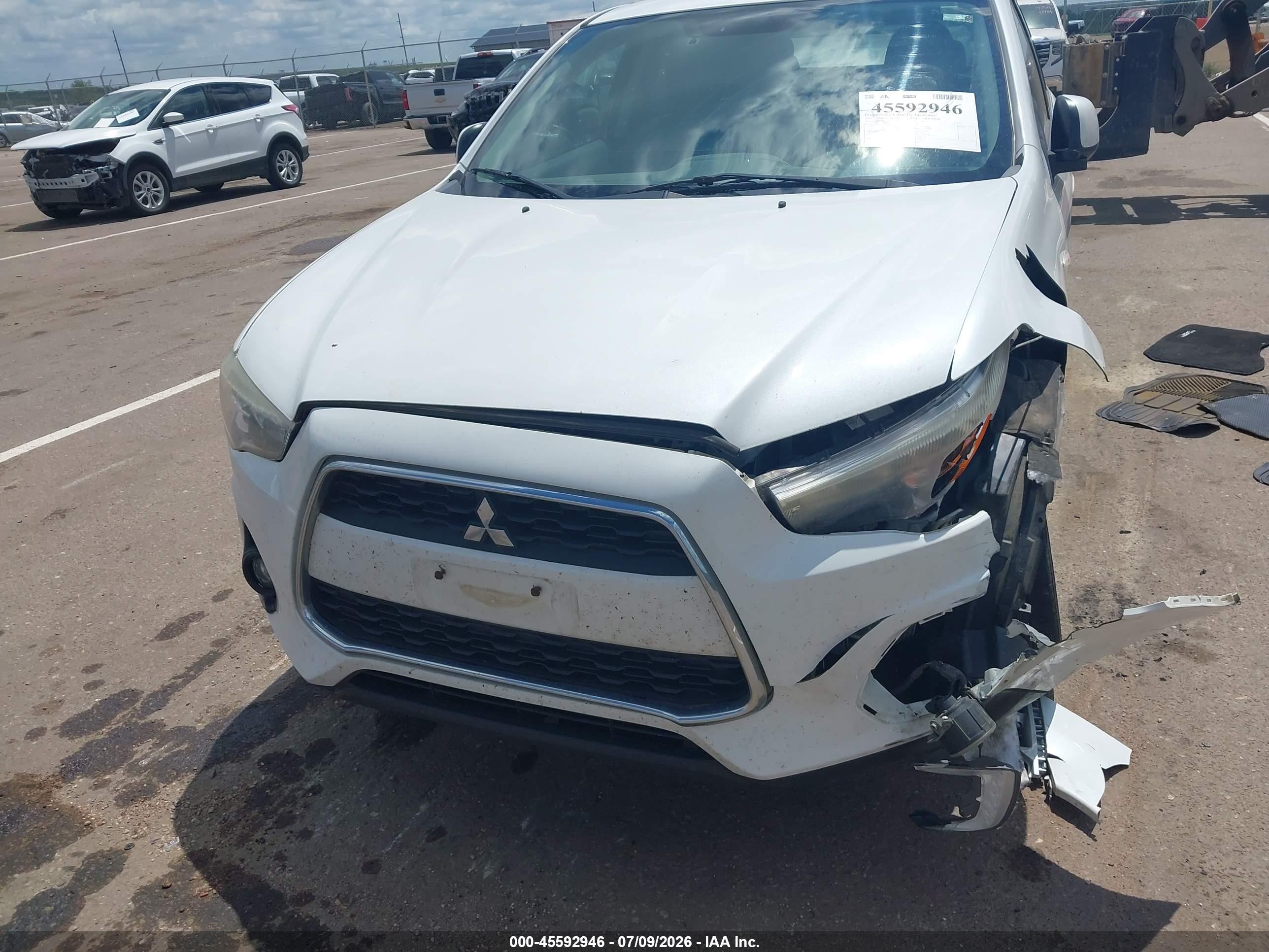 2015 Mitsubishi Outlander Sport Se Белый vin: 4A4AR4AU4FE016192
