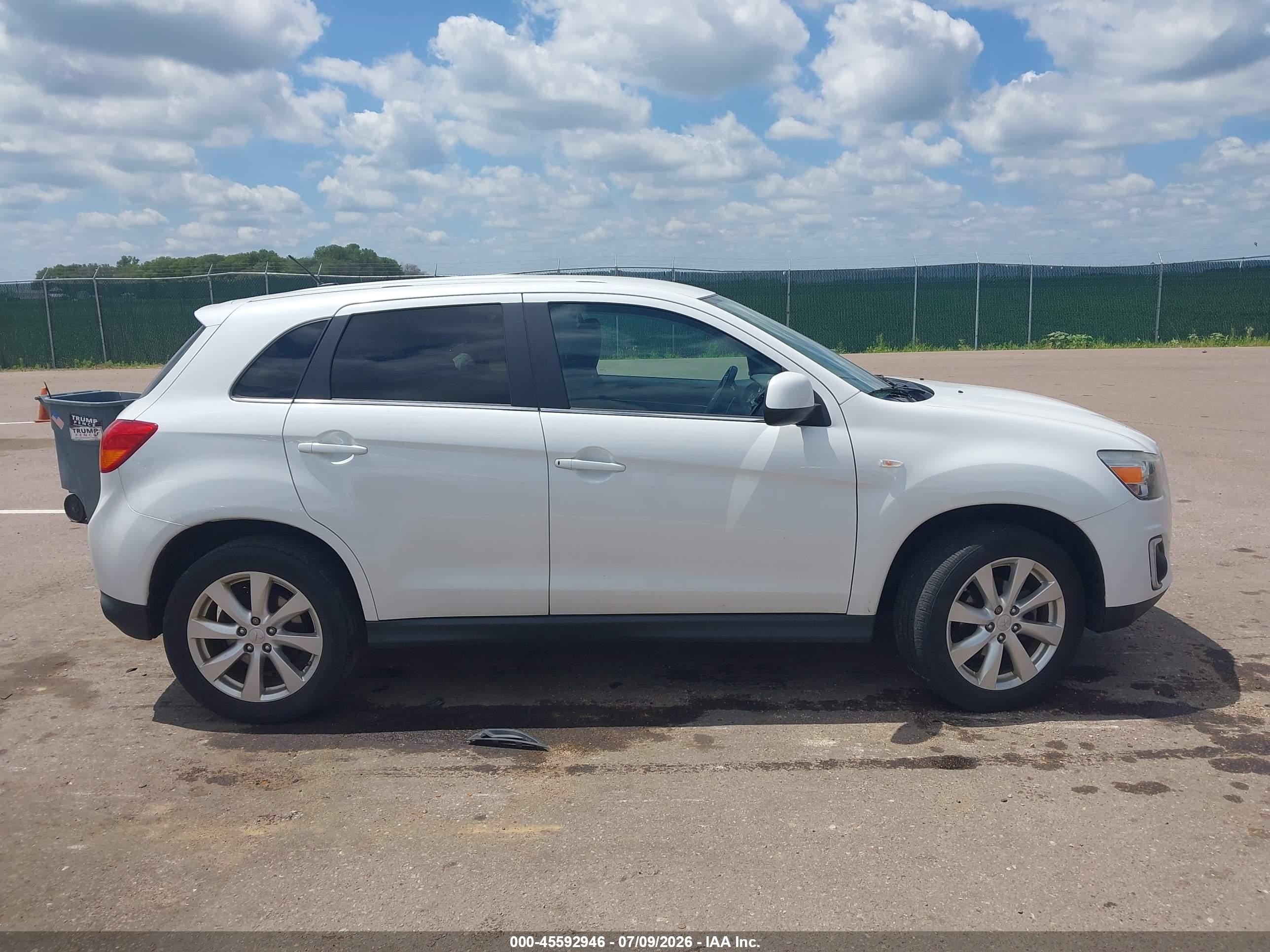 2015 Mitsubishi Outlander Sport Se Белый vin: 4A4AR4AU4FE016192
