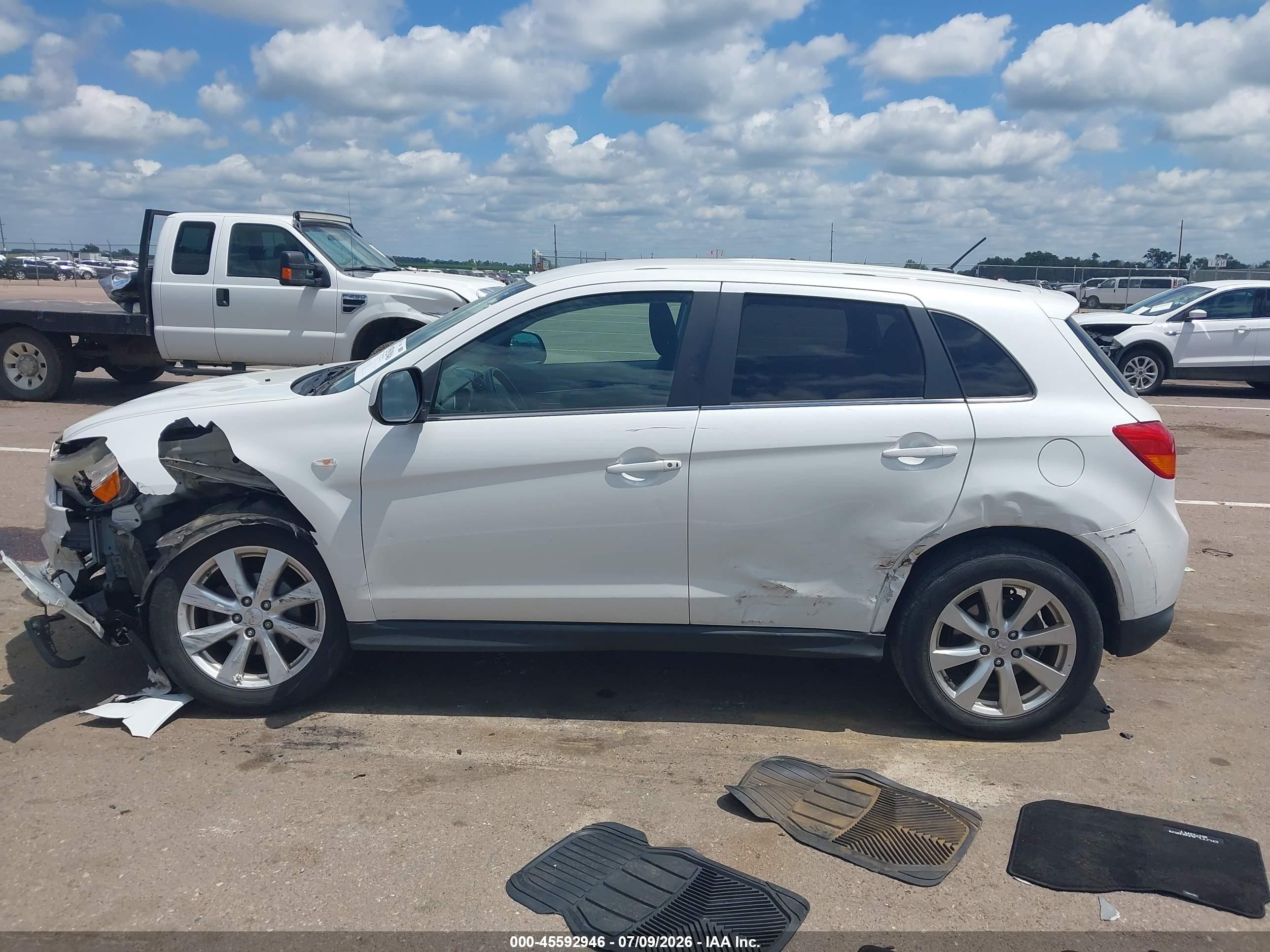 2015 Mitsubishi Outlander Sport Se Белый vin: 4A4AR4AU4FE016192
