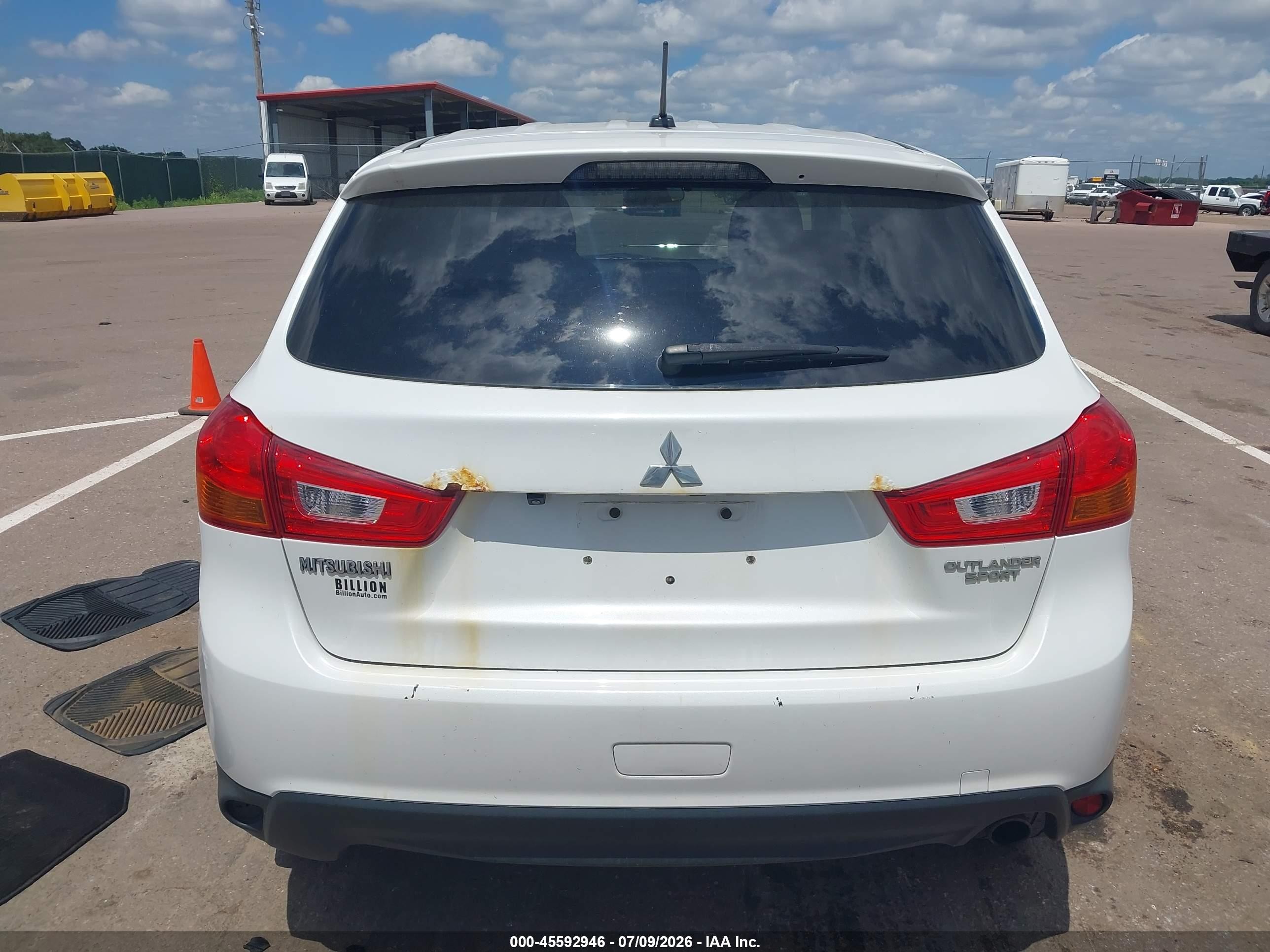 2015 Mitsubishi Outlander Sport Se Белый vin: 4A4AR4AU4FE016192