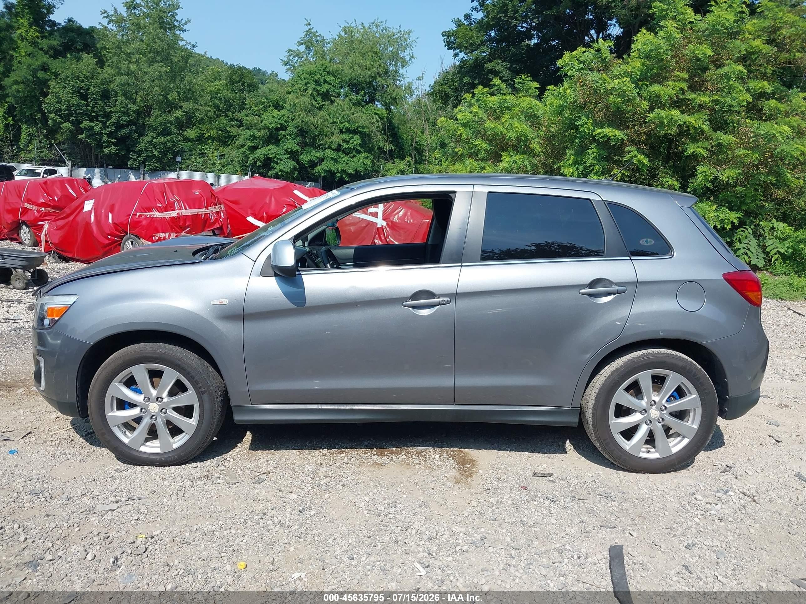 2015 Mitsubishi Outlander Sport Se Gray vin: 4A4AR4AU4FE022882