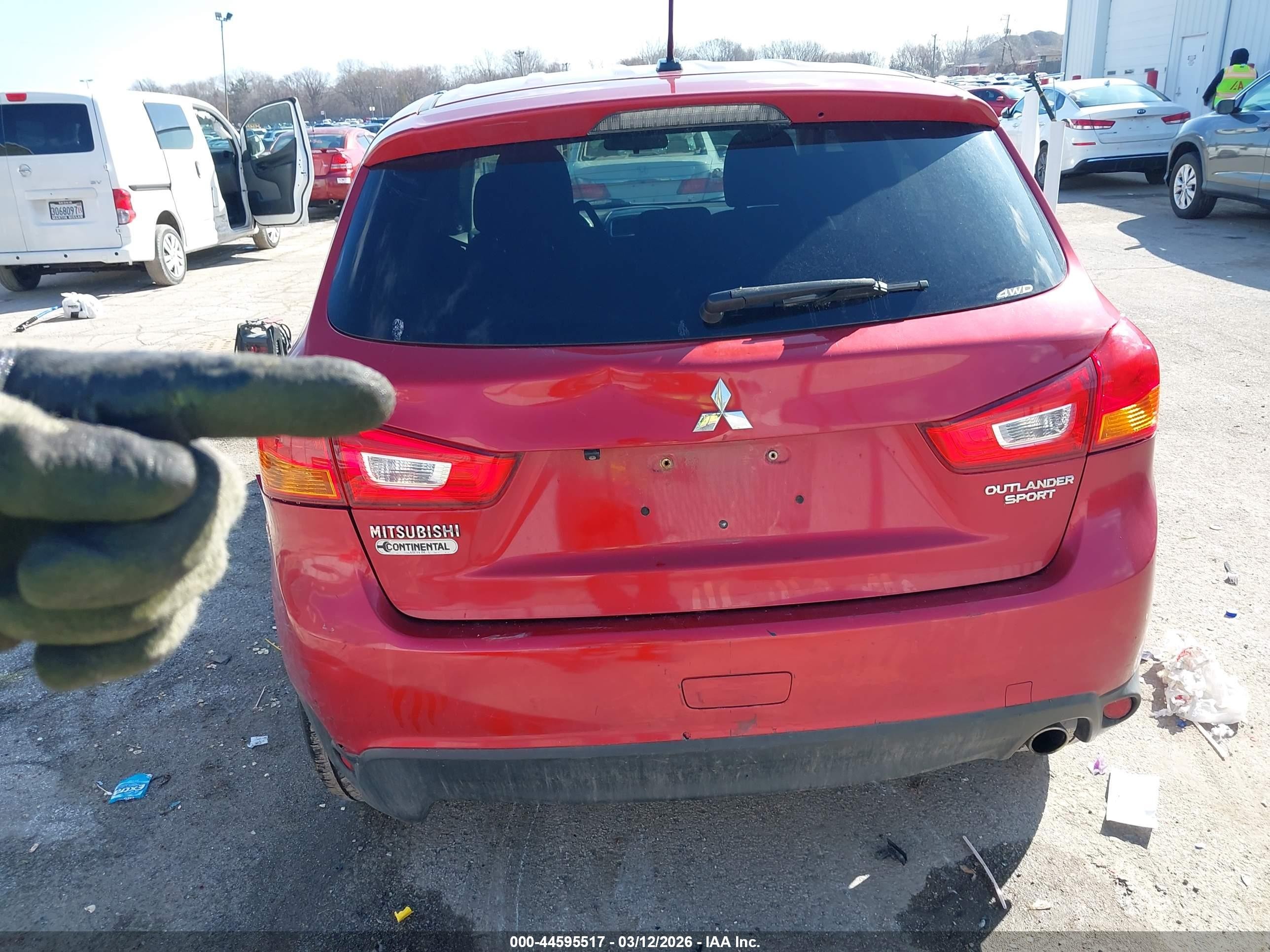 2015 Mitsubishi Outlander Sport Se Red vin: 4A4AR4AU4FE054117