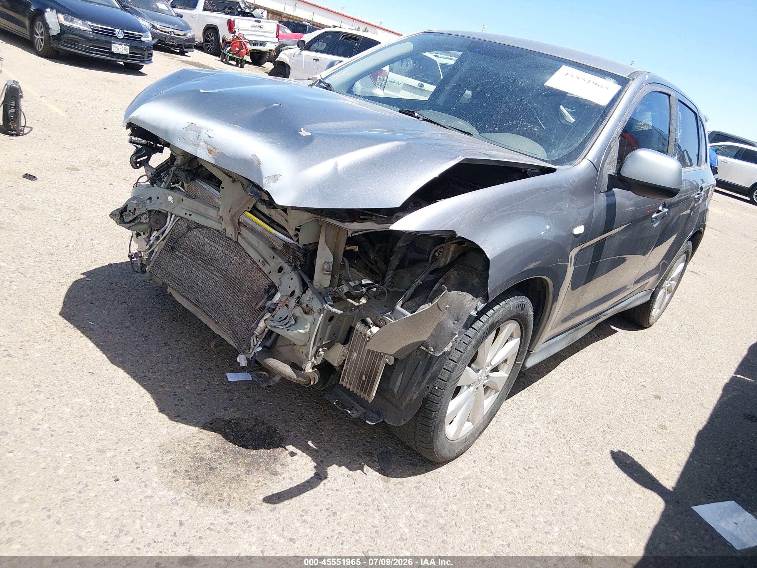 2014 Mitsubishi Outlander Sport Se Silver vin: 4A4AR4AU6EE017391