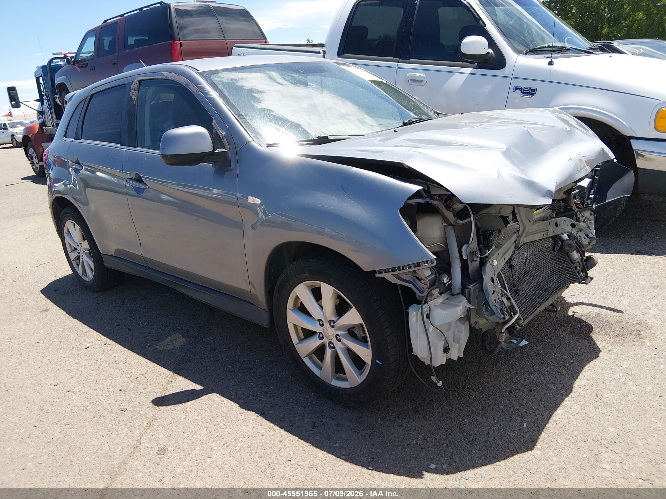 2014 Mitsubishi Outlander Sport Se Silver vin: 4A4AR4AU6EE017391