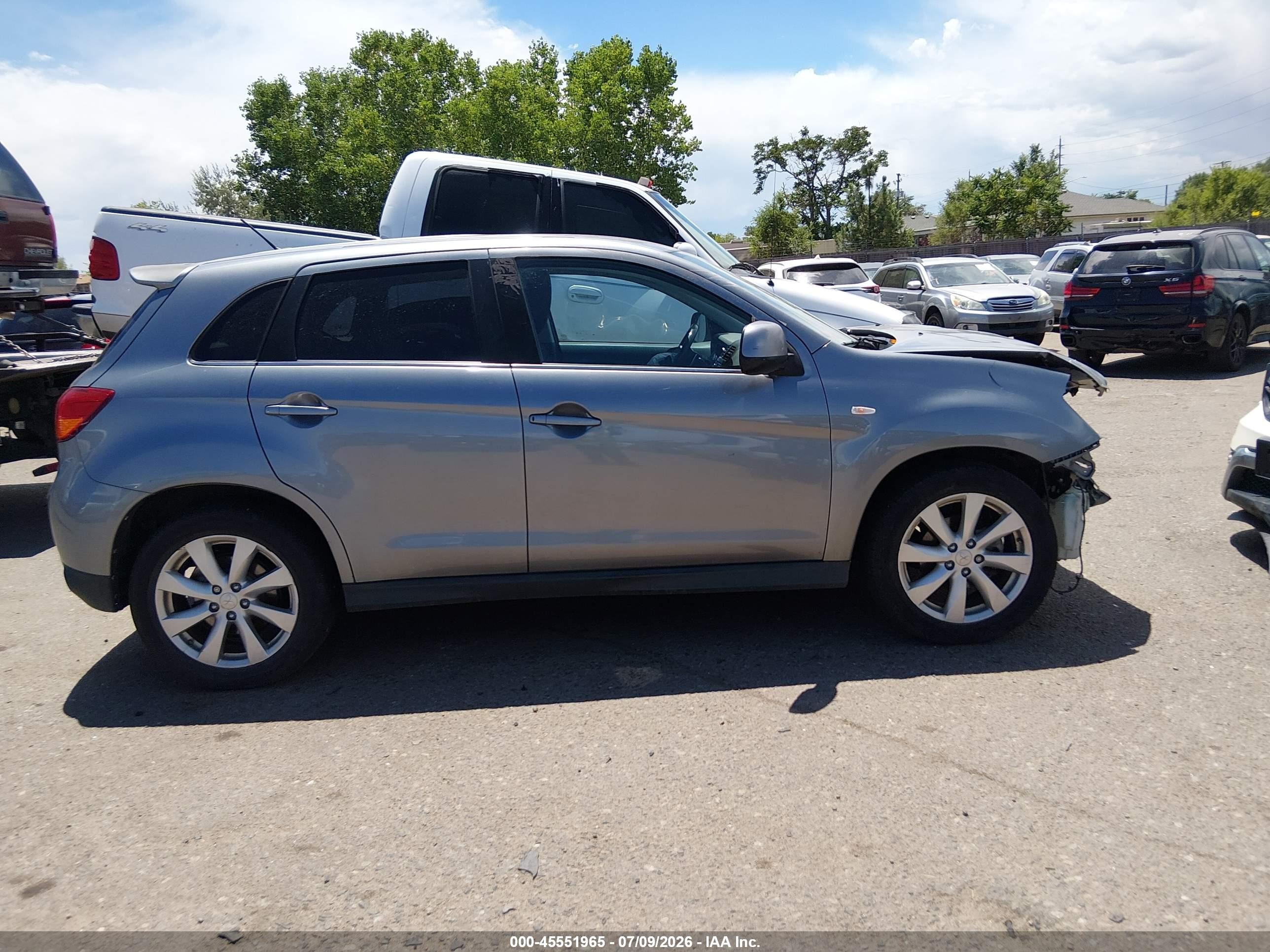 2014 Mitsubishi Outlander Sport Se Silver vin: 4A4AR4AU6EE017391