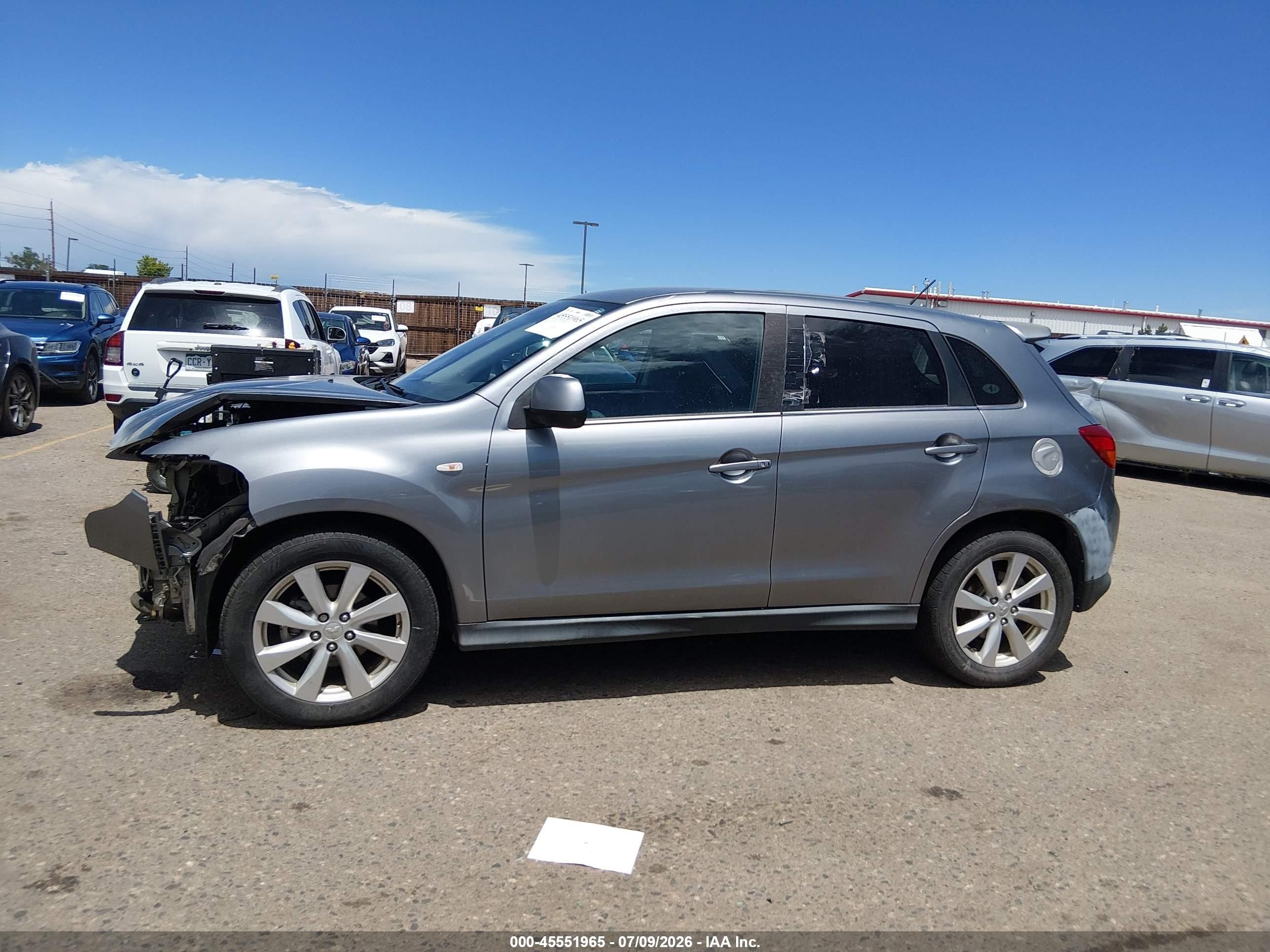 2014 Mitsubishi Outlander Sport Se Silver vin: 4A4AR4AU6EE017391
