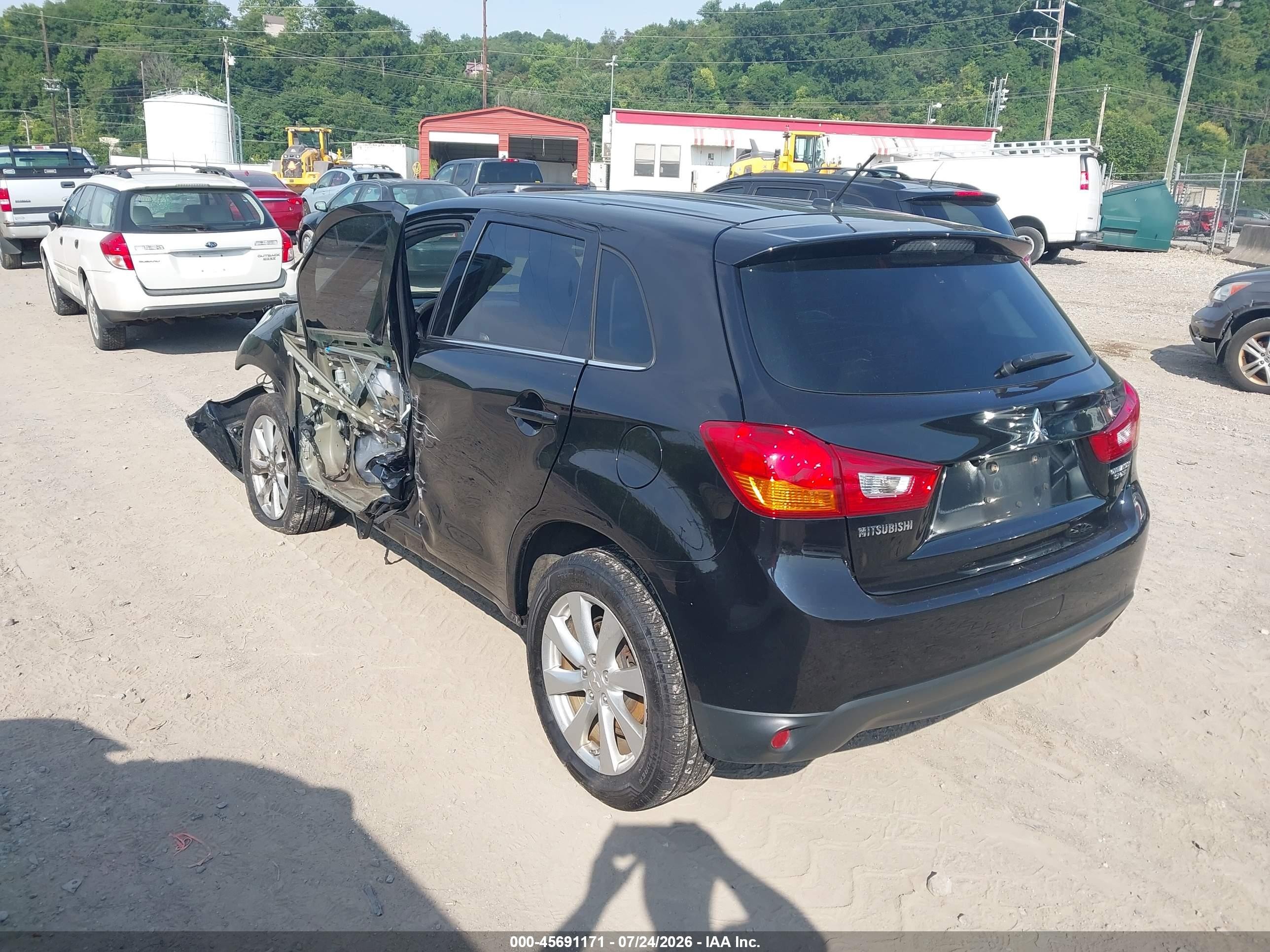 2015 Mitsubishi Outlander Sport Se Black vin: 4A4AR4AU6FE018185