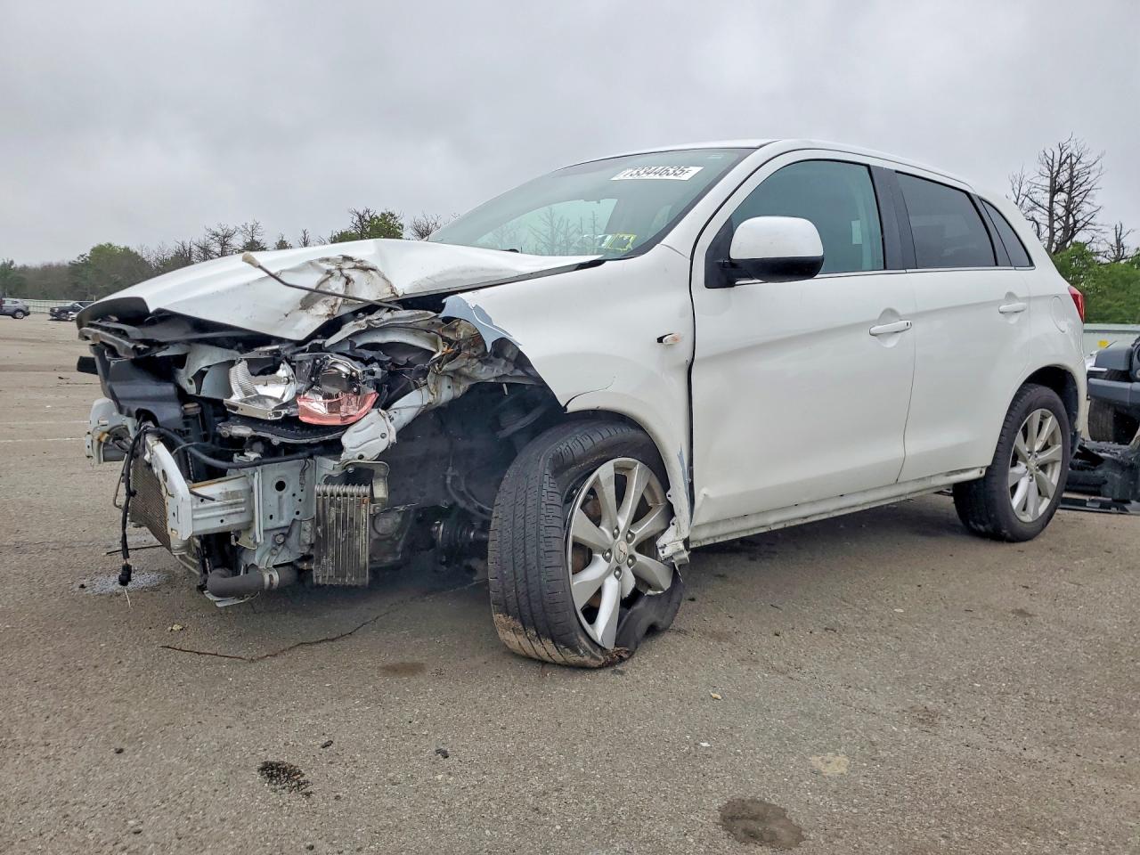 2015 Mitsubishi Outlander Sport Se White vin: 4A4AR4AU7FE008541