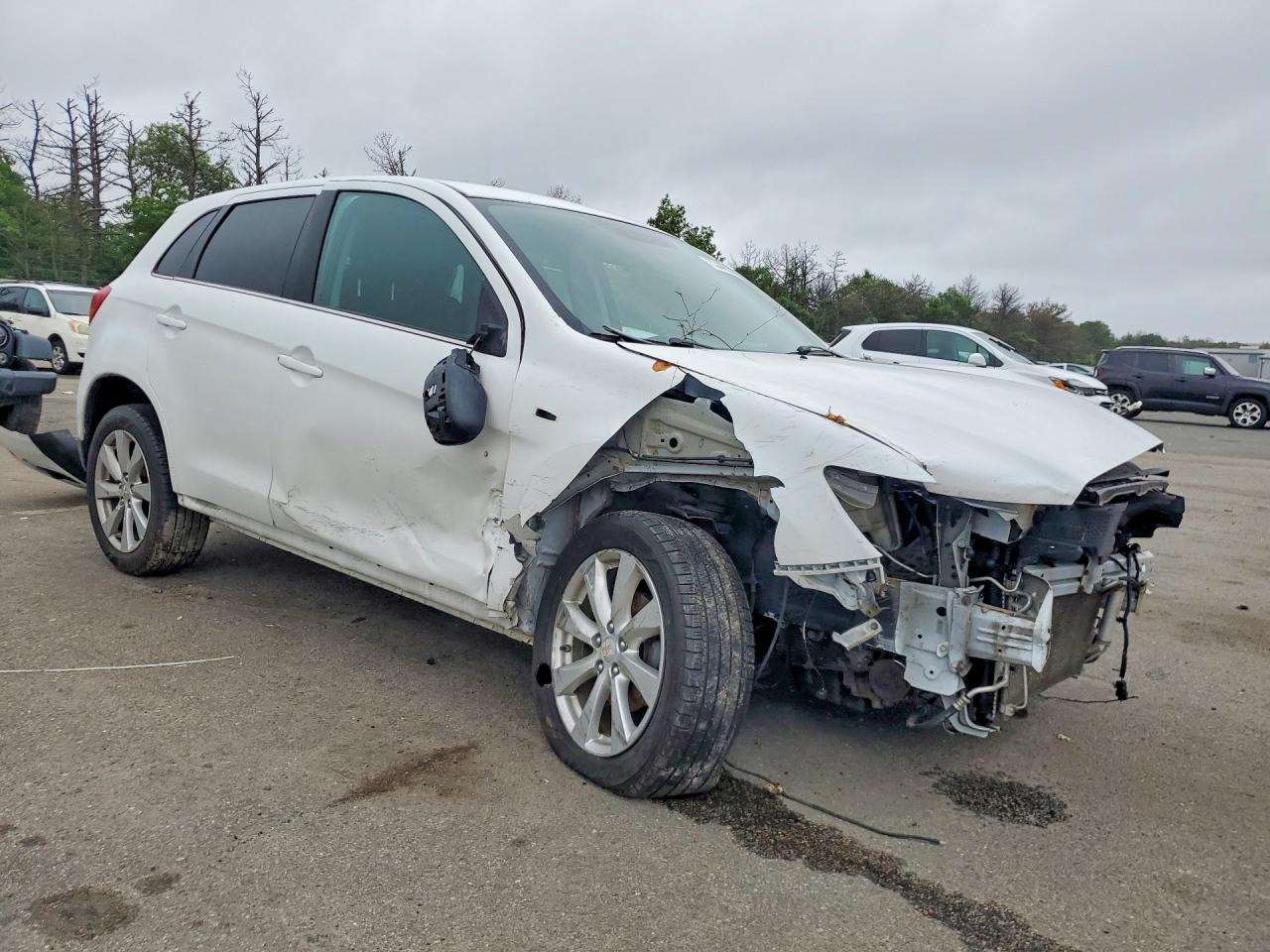 2015 Mitsubishi Outlander Sport Se White vin: 4A4AR4AU7FE008541