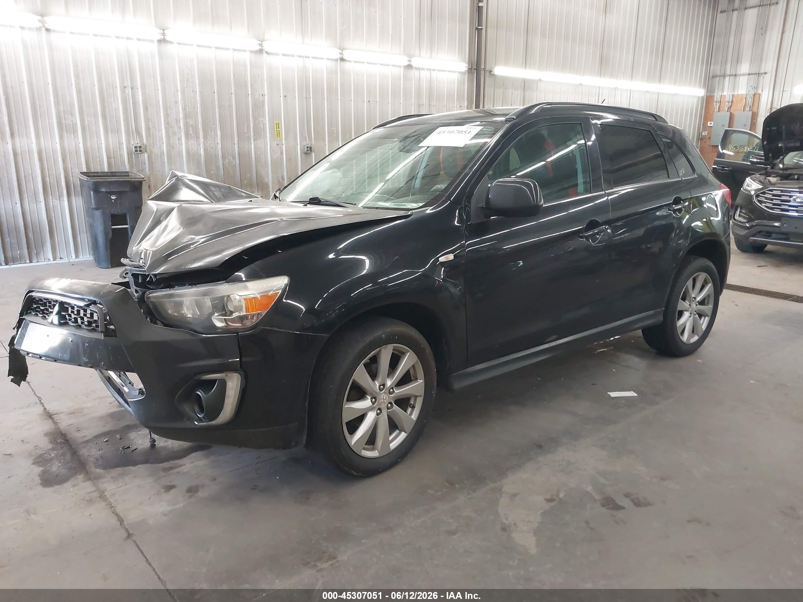 2015 Mitsubishi Outlander Sport Se Black vin: 4A4AR4AU7FE025324