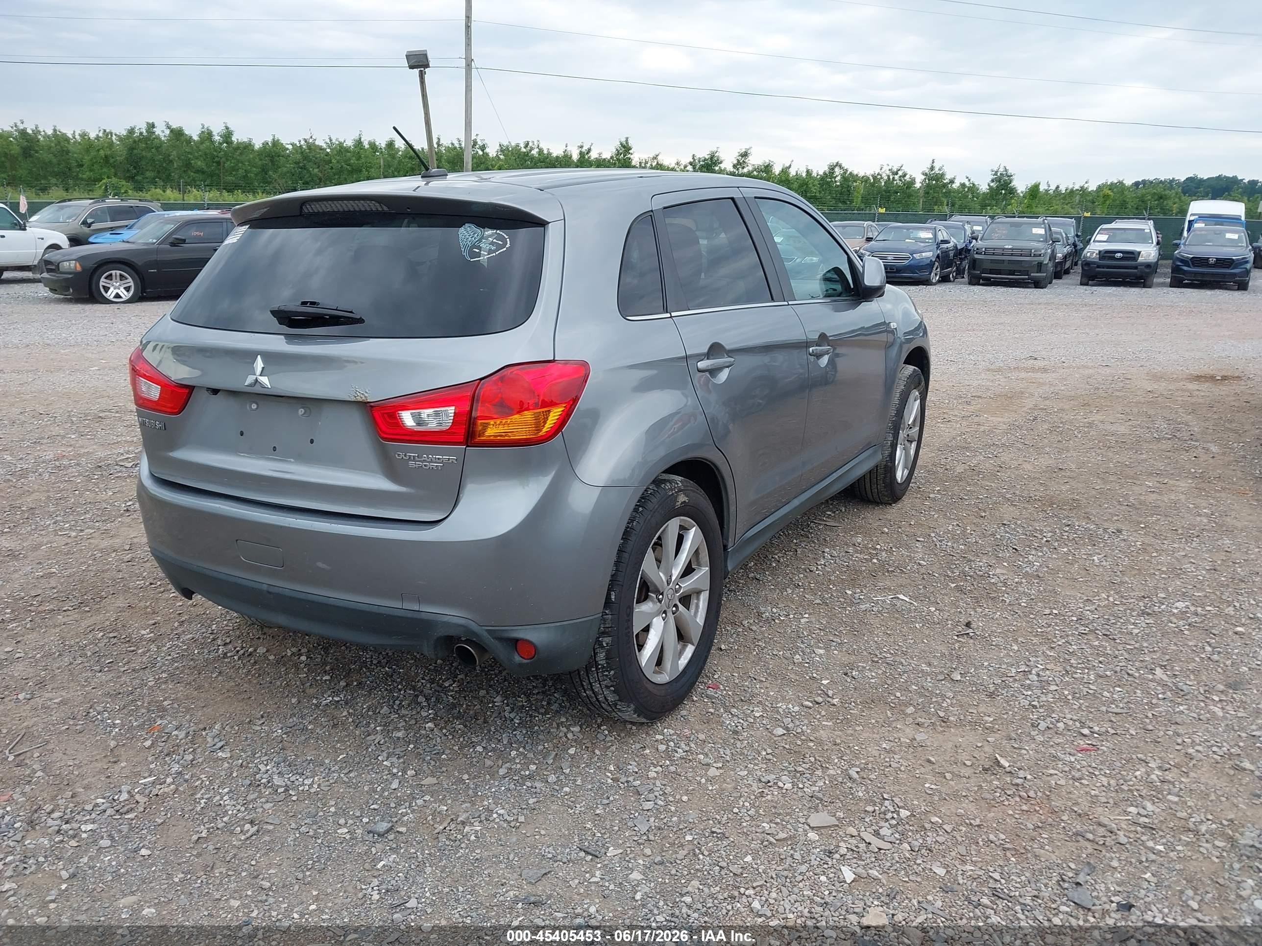 2014 Mitsubishi Outlander Sport Se Gray vin: 4A4AR4AU8EE012211