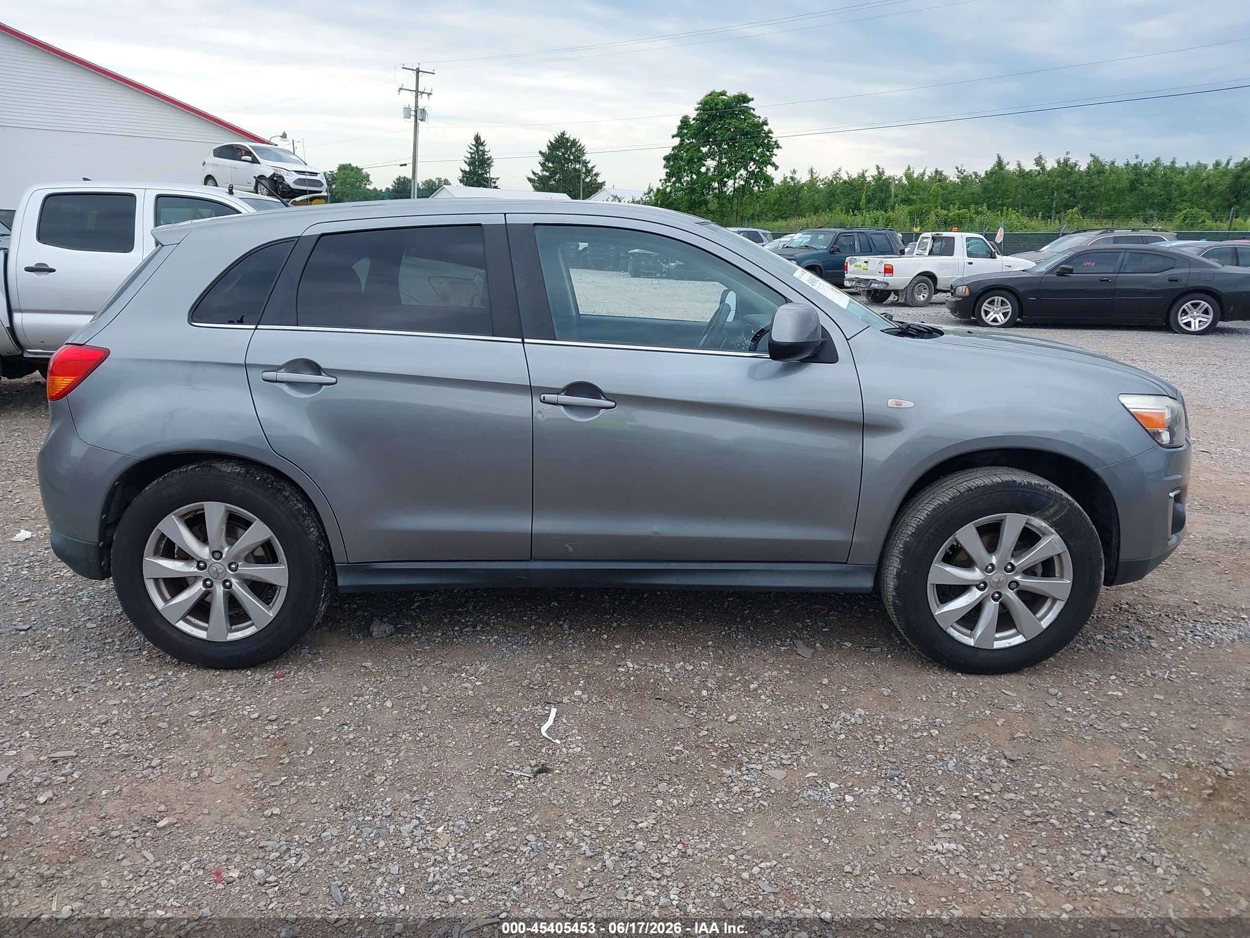 2014 Mitsubishi Outlander Sport Se Gray vin: 4A4AR4AU8EE012211