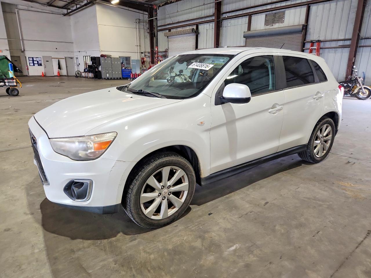2014 Mitsubishi Outlander Sport Se White vin: 4A4AR4AU8EE021300