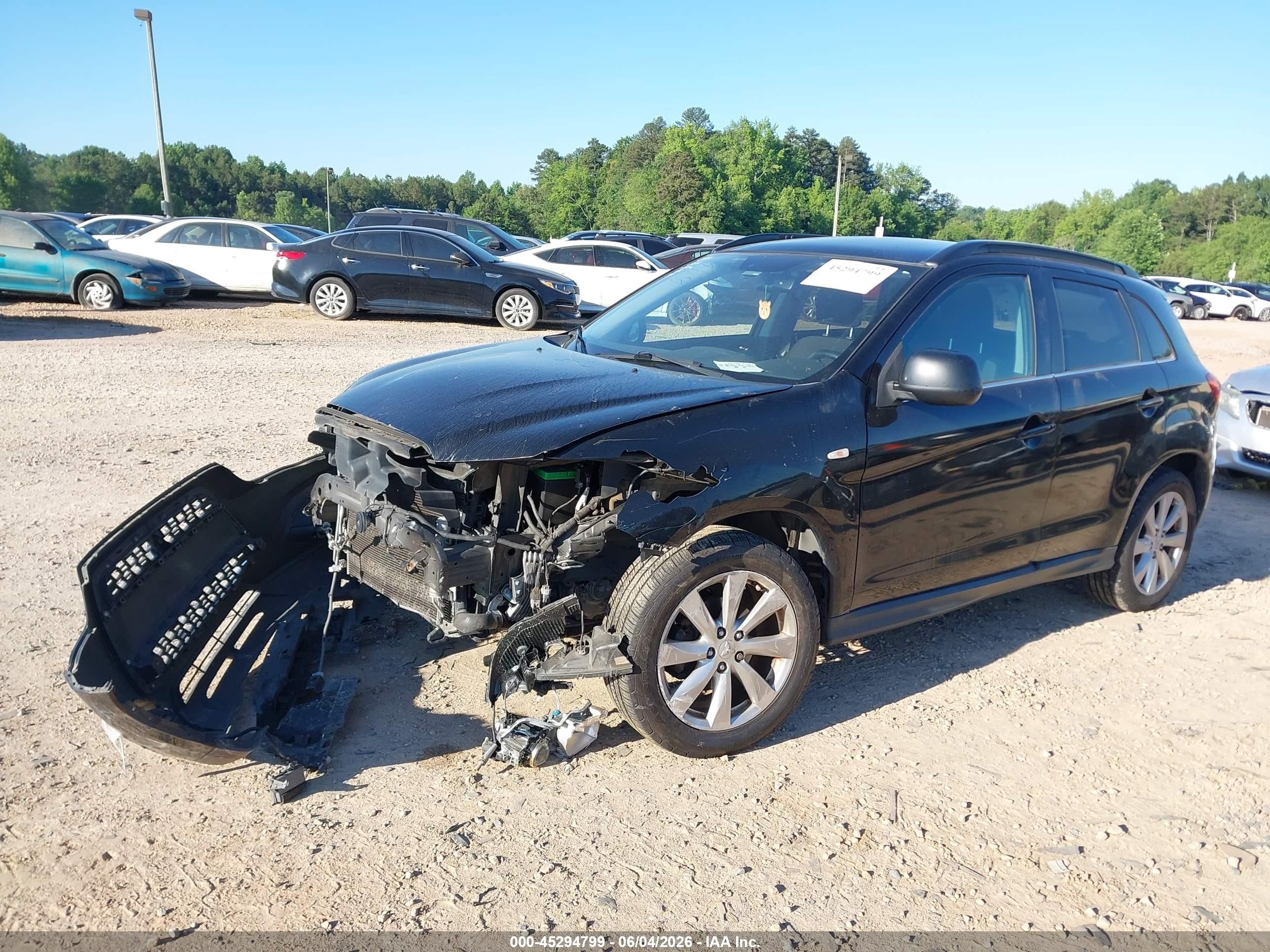 2015 Mitsubishi Outlander Sport Se Black vin: 4A4AR4AU8FE049146