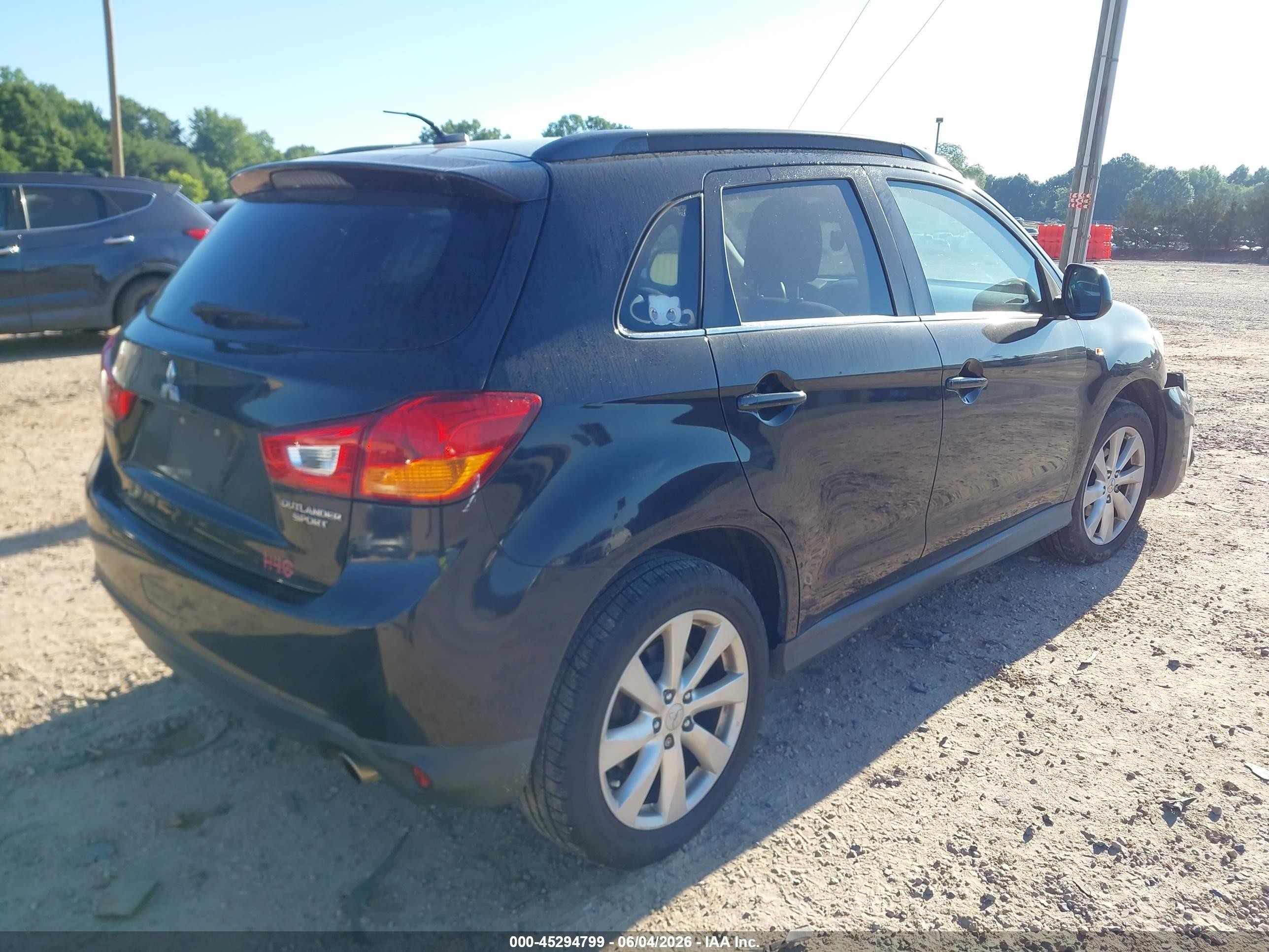 2015 Mitsubishi Outlander Sport Se Black vin: 4A4AR4AU8FE049146
