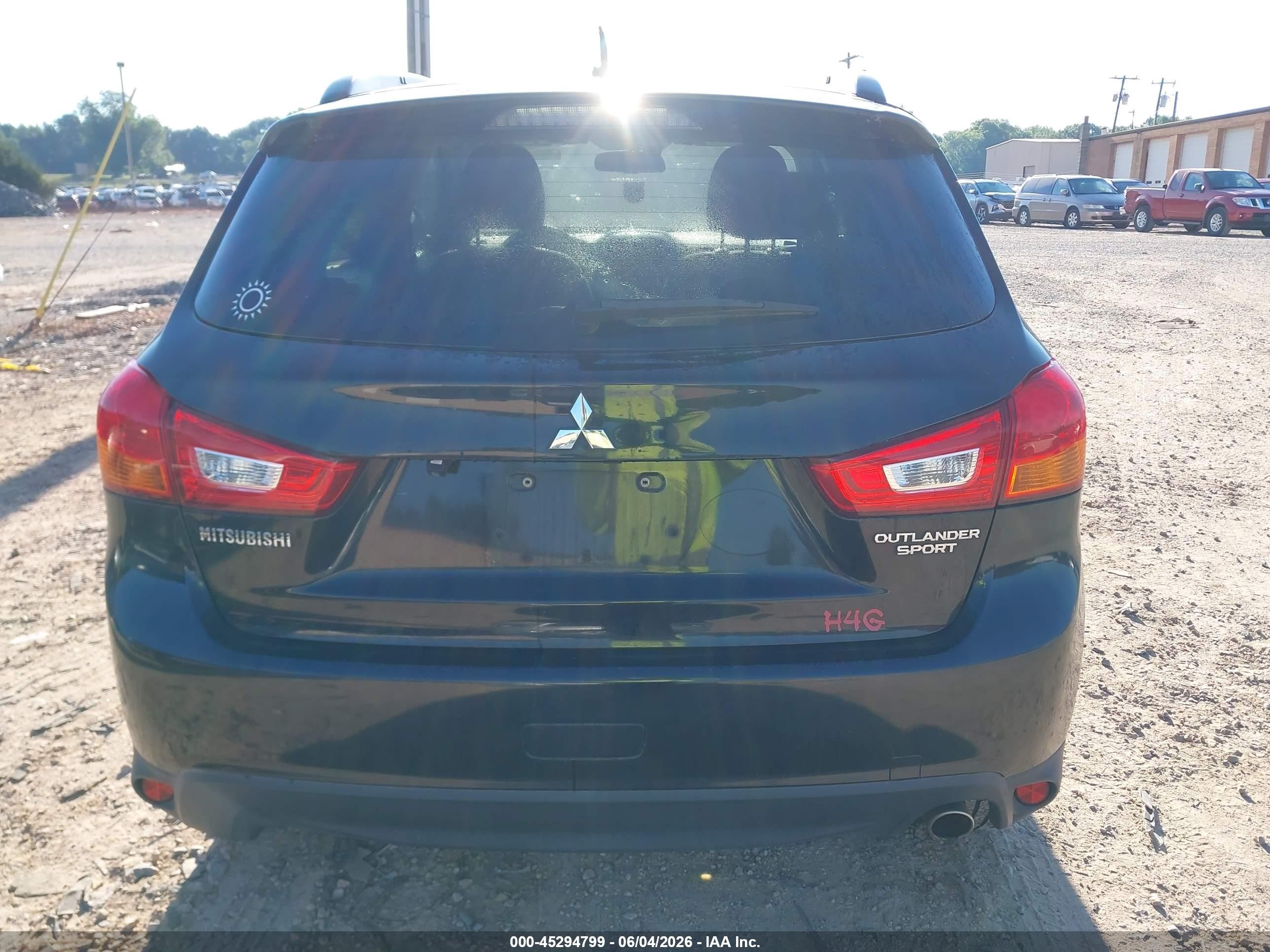 2015 Mitsubishi Outlander Sport Se Black vin: 4A4AR4AU8FE049146