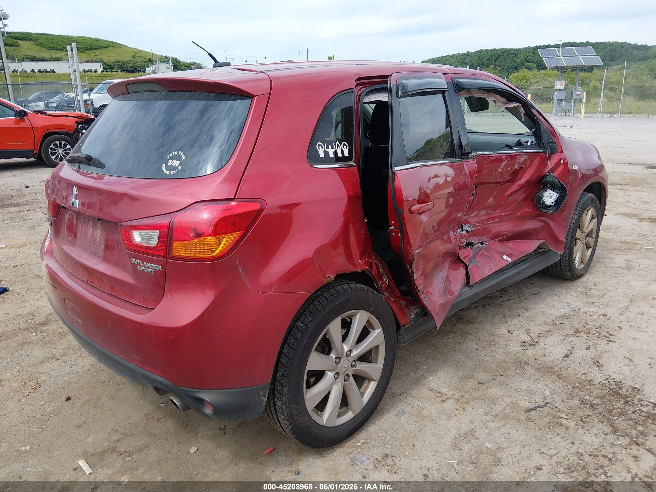 2014 Mitsubishi Outlander Sport Se Red vin: 4A4AR4AU9EE019085