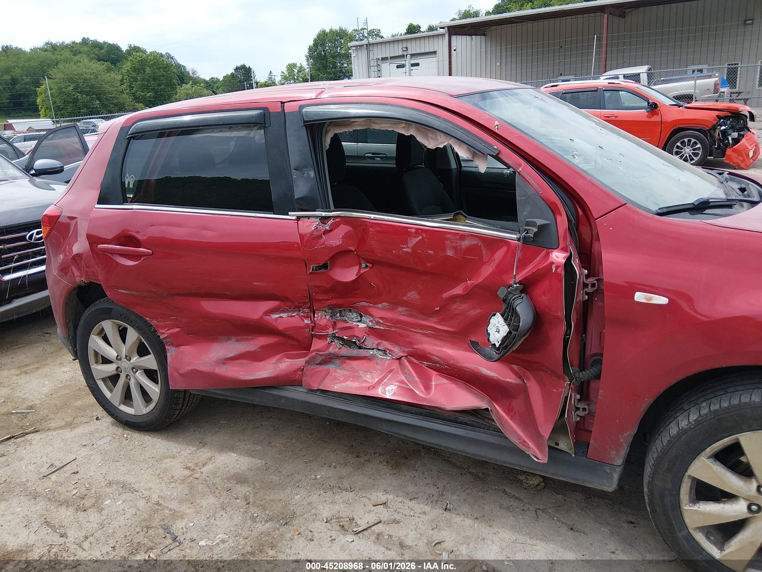 2014 Mitsubishi Outlander Sport Se Red vin: 4A4AR4AU9EE019085