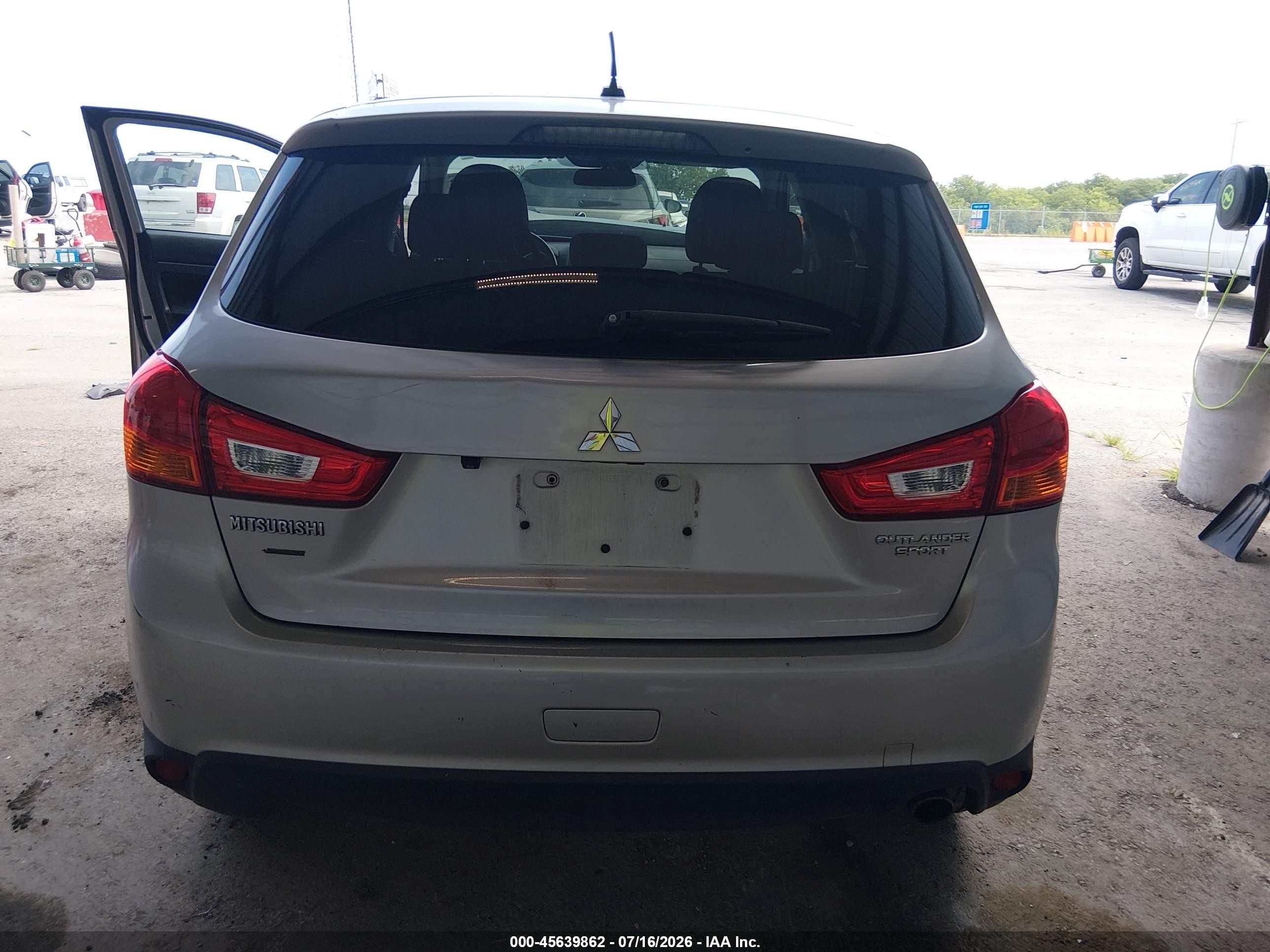 2014 Mitsubishi Outlander Sport Se Silver vin: 4A4AR4AU9EE020673