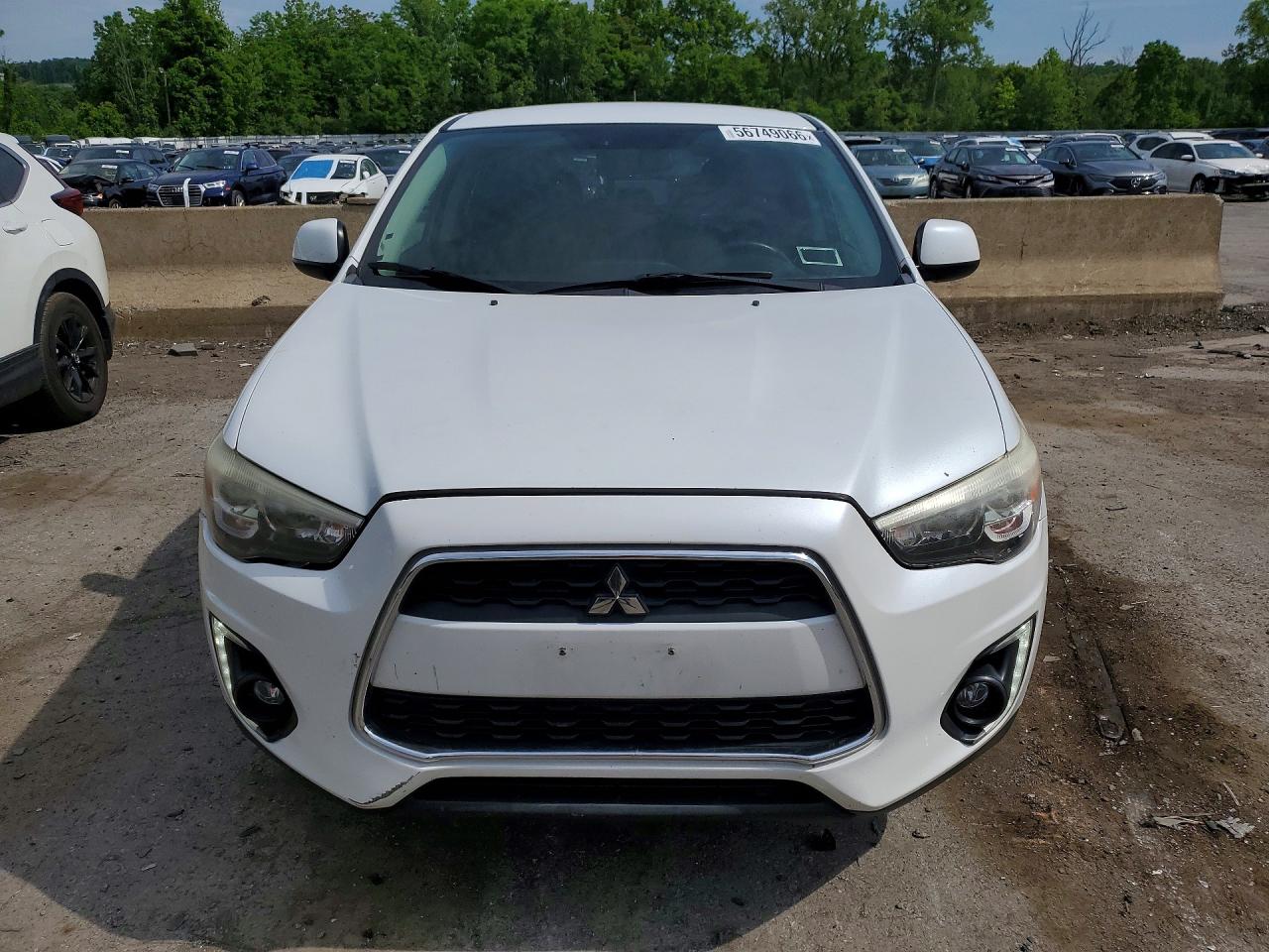 2015 Mitsubishi Outlander Sport Se White vin: 4A4AR4AU9FE007715