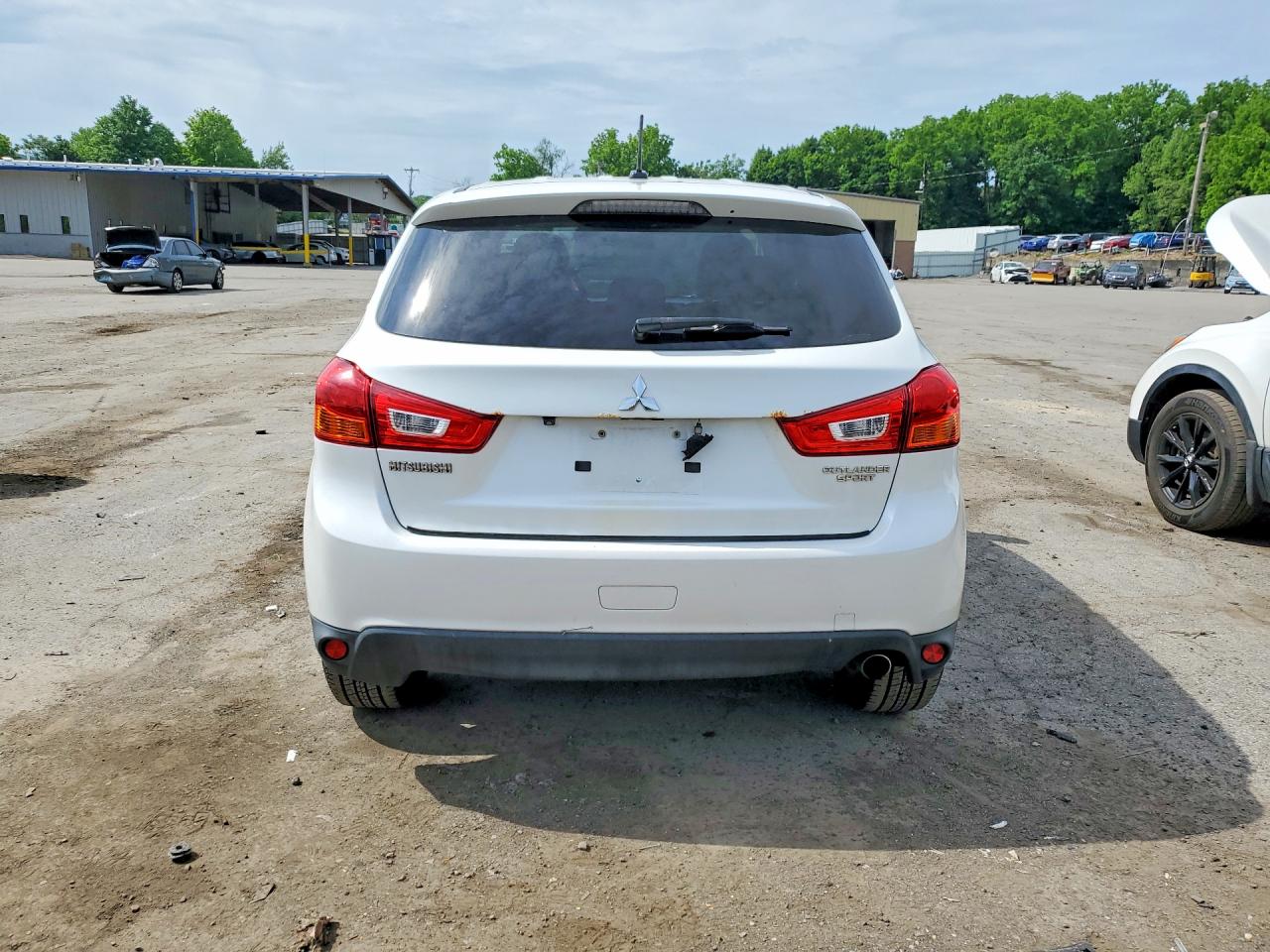 2015 Mitsubishi Outlander Sport Se White vin: 4A4AR4AU9FE007715
