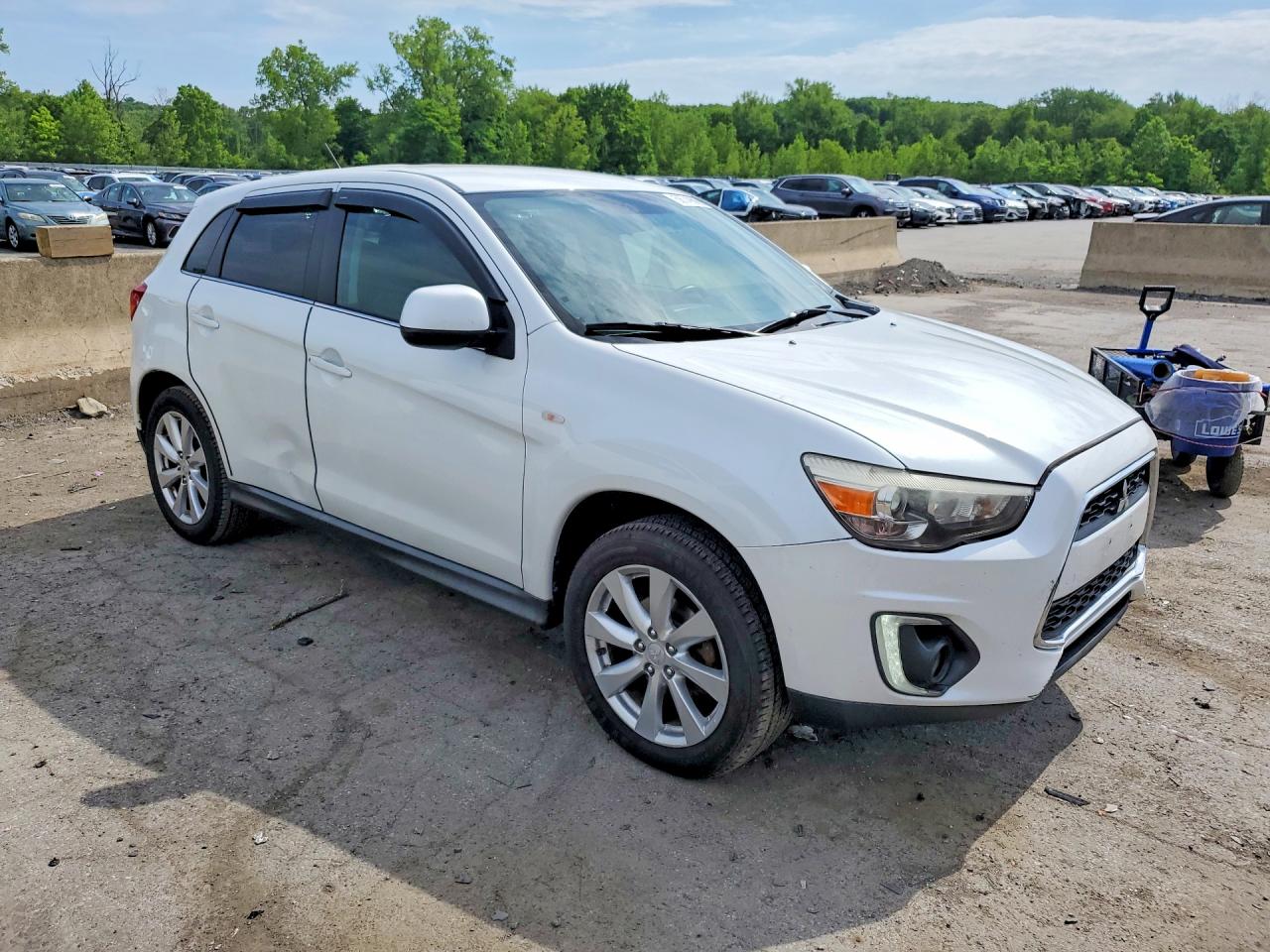 2015 Mitsubishi Outlander Sport Se White vin: 4A4AR4AU9FE007715