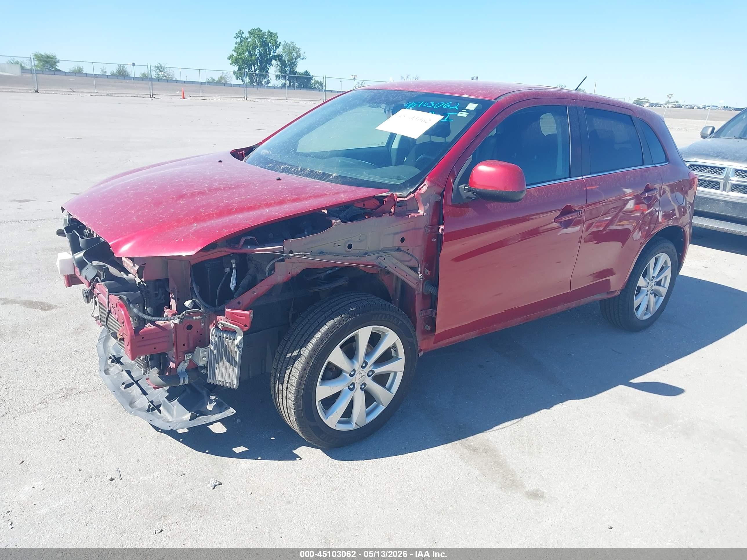2015 Mitsubishi Outlander Sport Se Red vin: 4A4AR4AU9FE062424