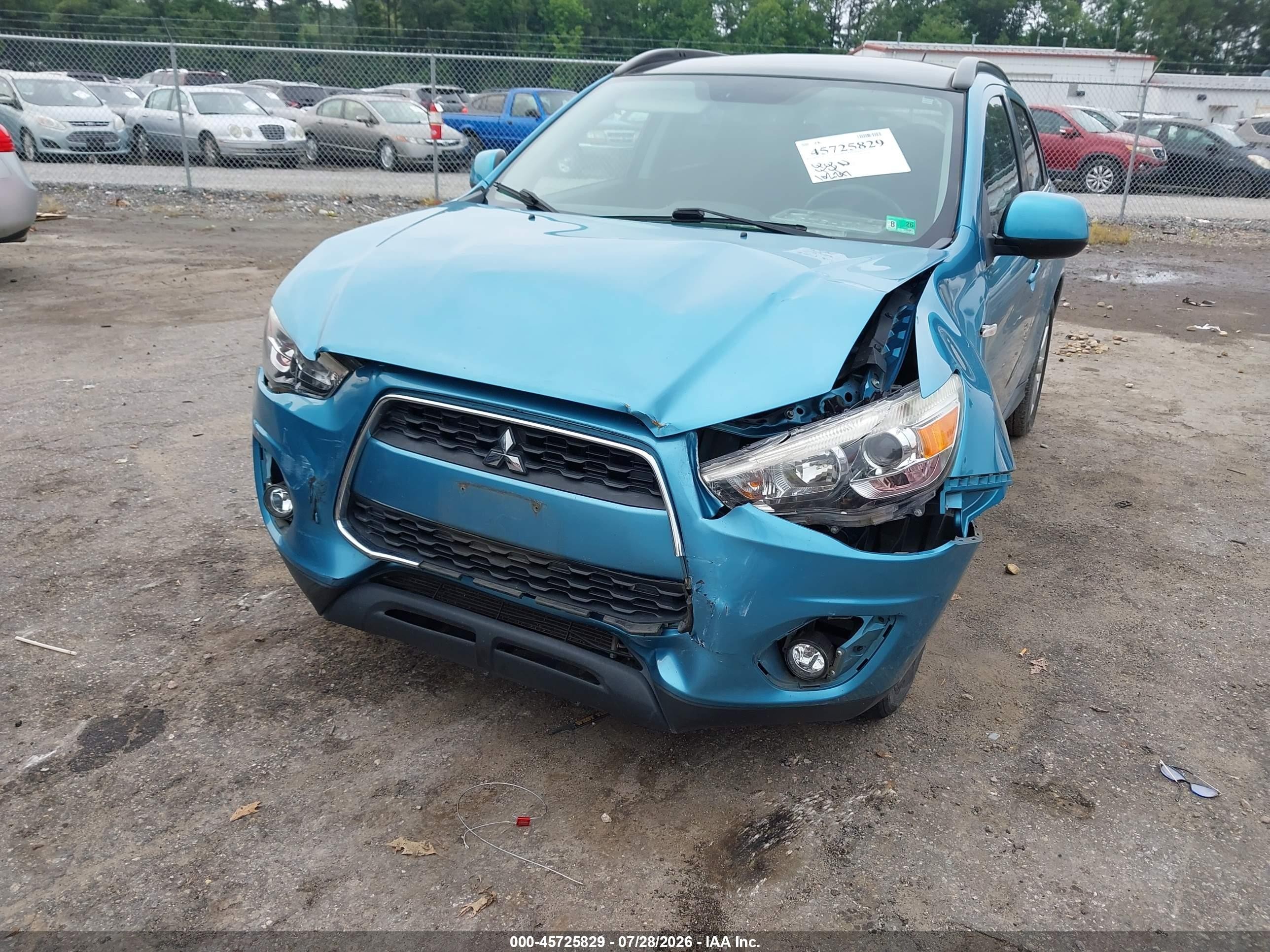 2013 Mitsubishi Outlander Sport Se Blue vin: 4A4AR4AUXDE009714