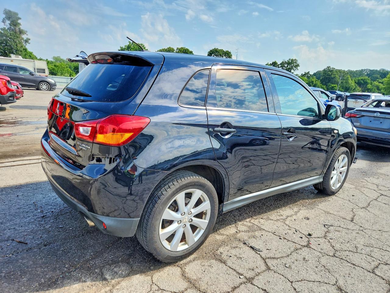 2013 Mitsubishi Outlander Sport Se Black vin: 4A4AR4AUXDE022527