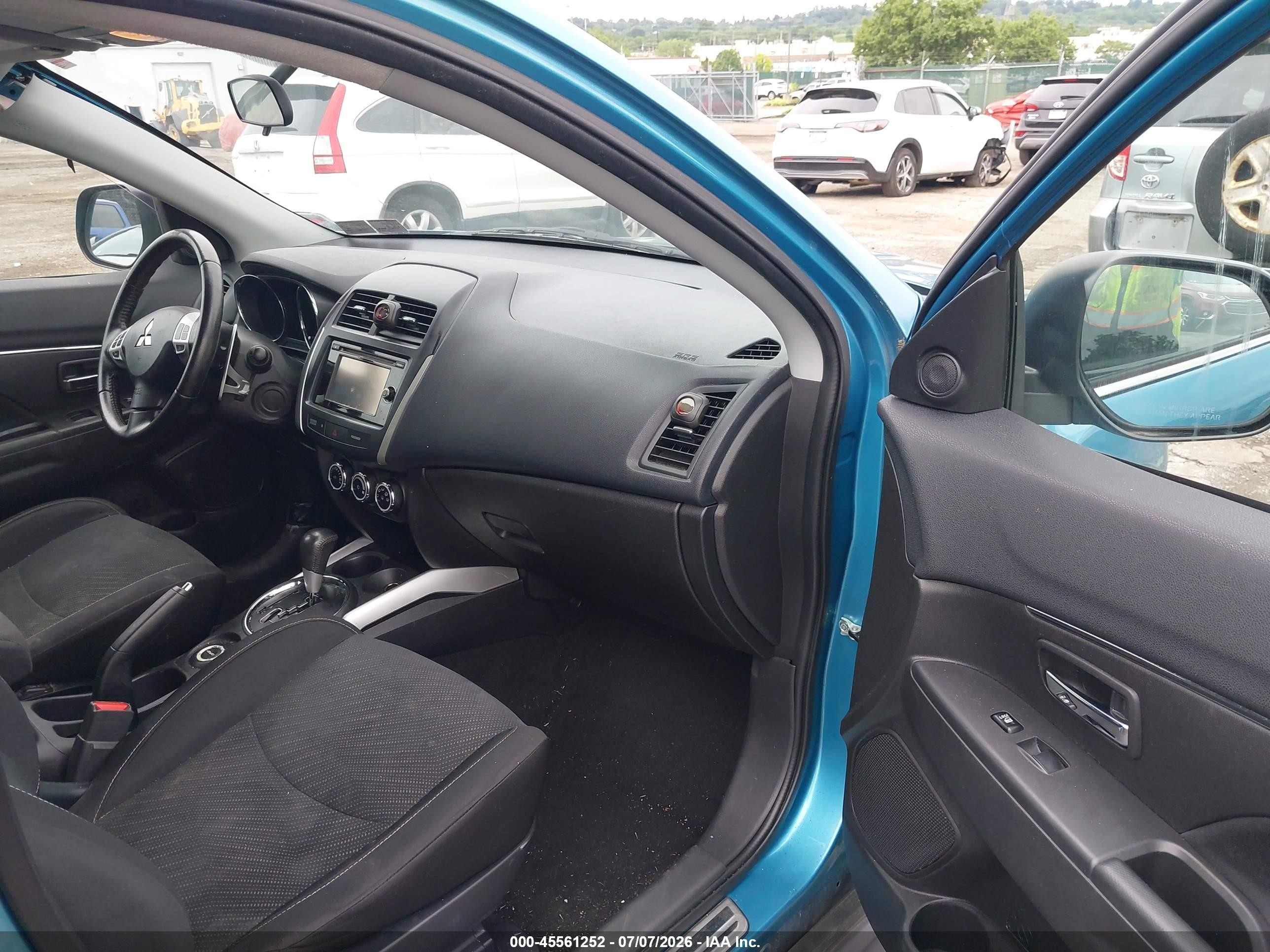 2014 Mitsubishi Outlander Sport Se Blue vin: 4A4AR4AUXEE002019