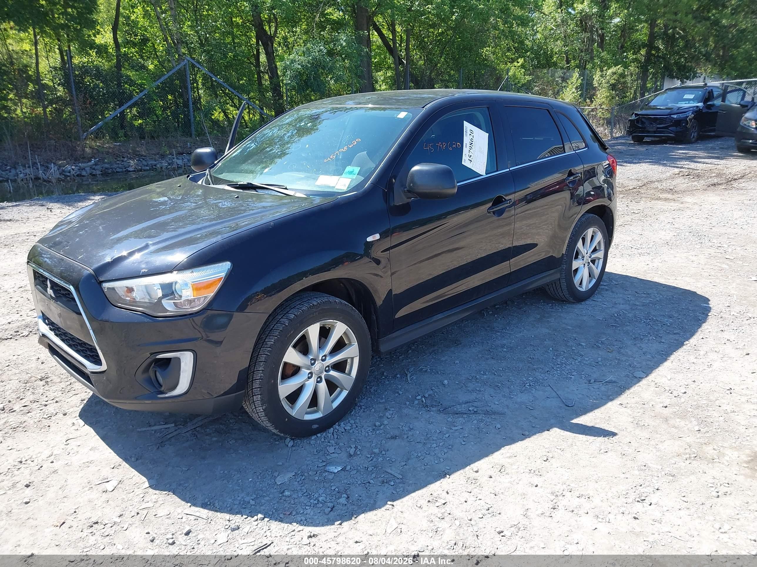2015 Mitsubishi Outlander Sport Se Black vin: 4A4AR4AUXFE003530