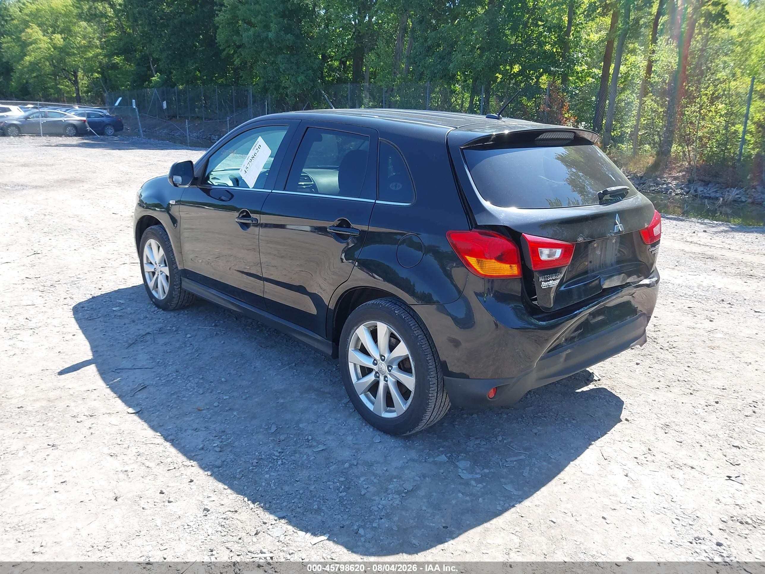 2015 Mitsubishi Outlander Sport Se Black vin: 4A4AR4AUXFE003530