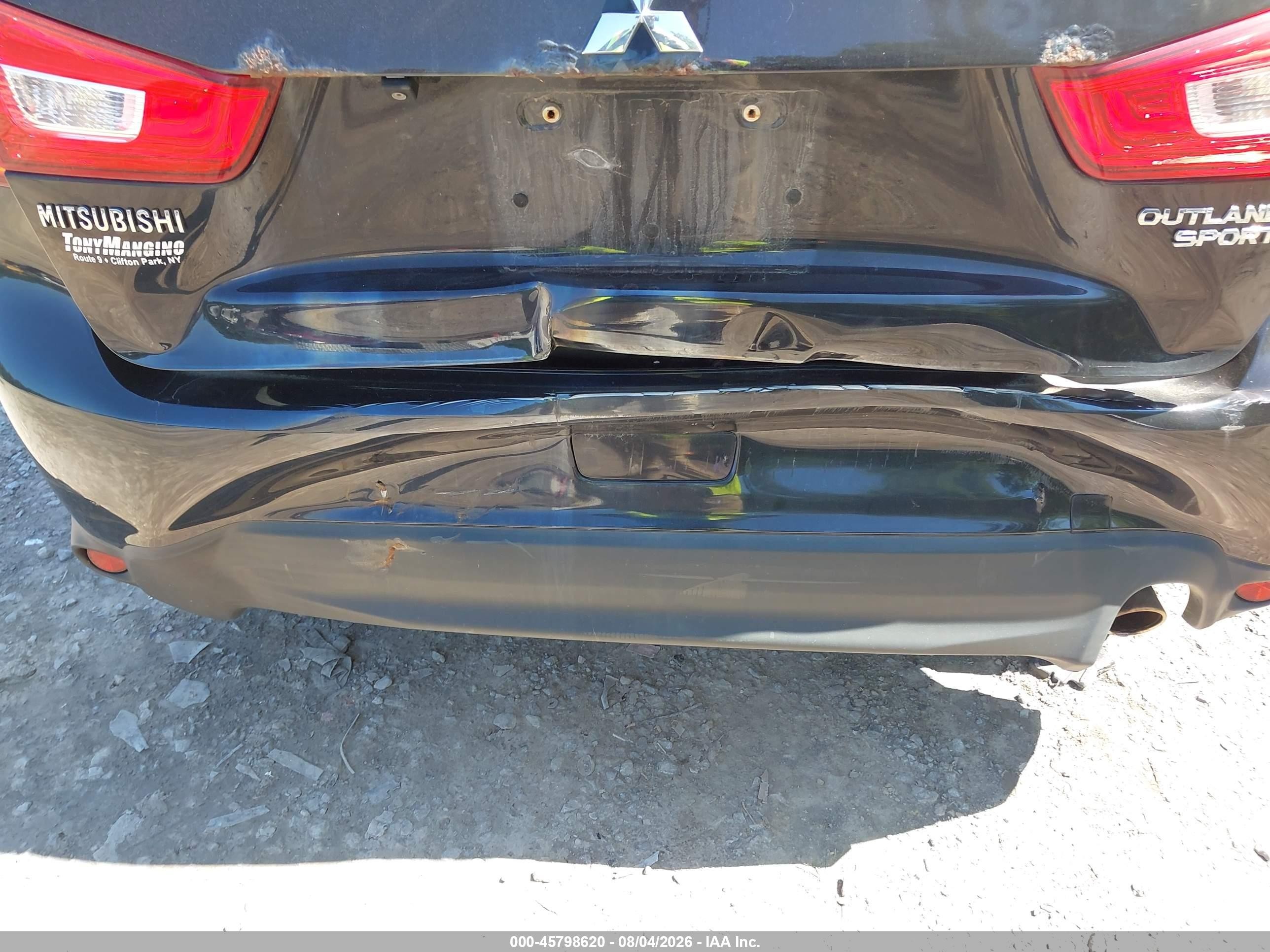 2015 Mitsubishi Outlander Sport Se Black vin: 4A4AR4AUXFE003530
