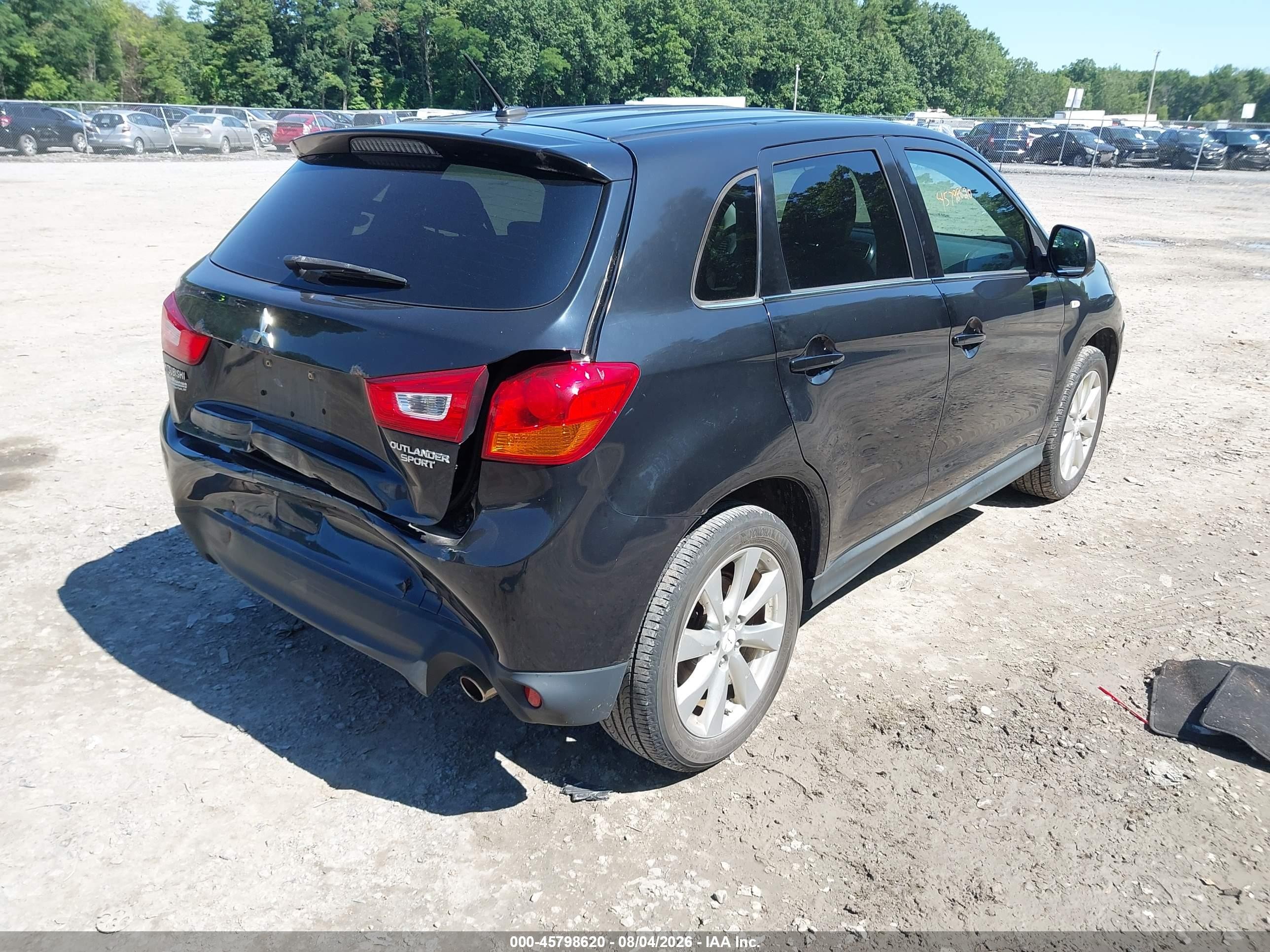 2015 Mitsubishi Outlander Sport Se Black vin: 4A4AR4AUXFE003530
