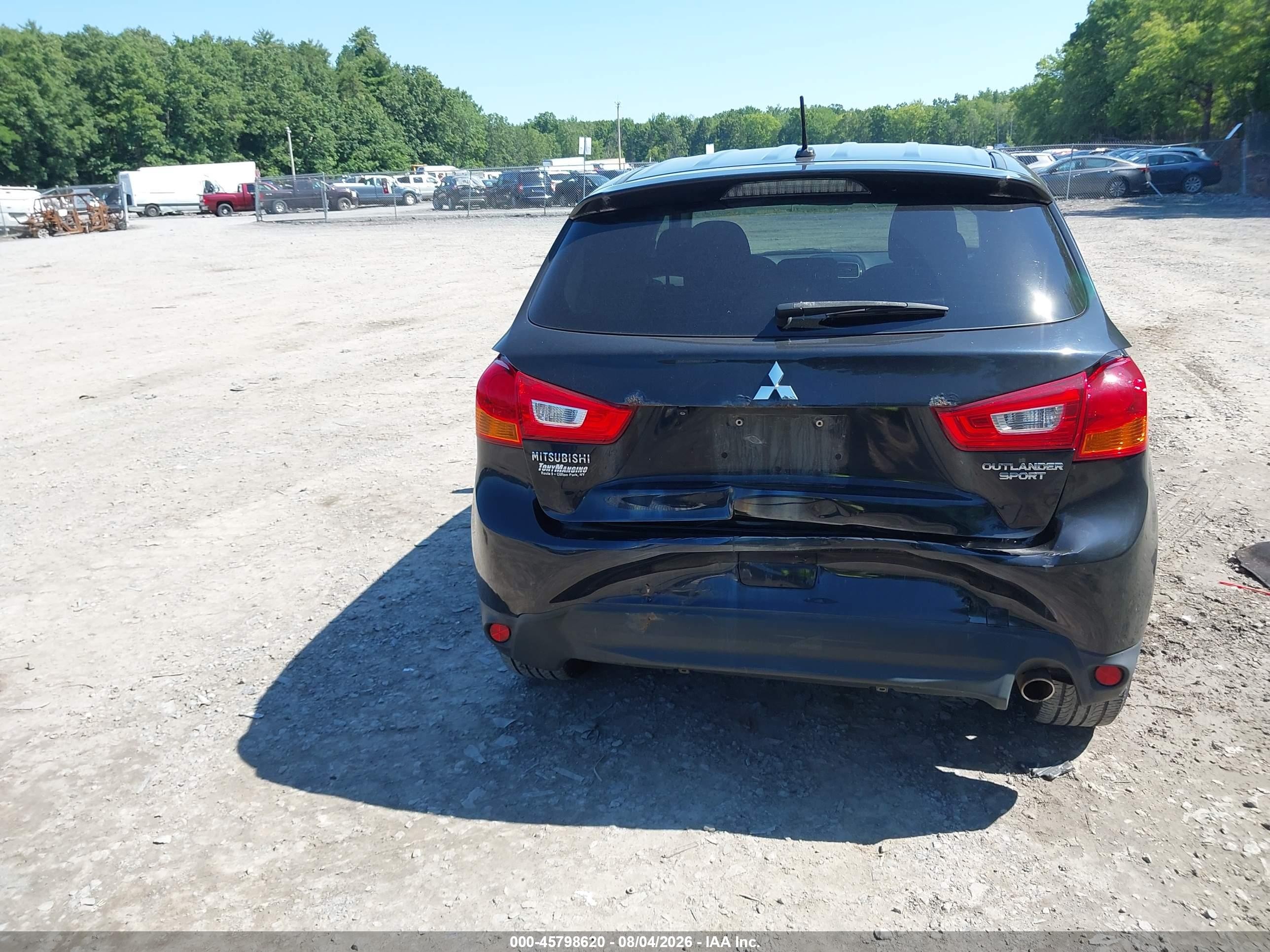 2015 Mitsubishi Outlander Sport Se Black vin: 4A4AR4AUXFE003530