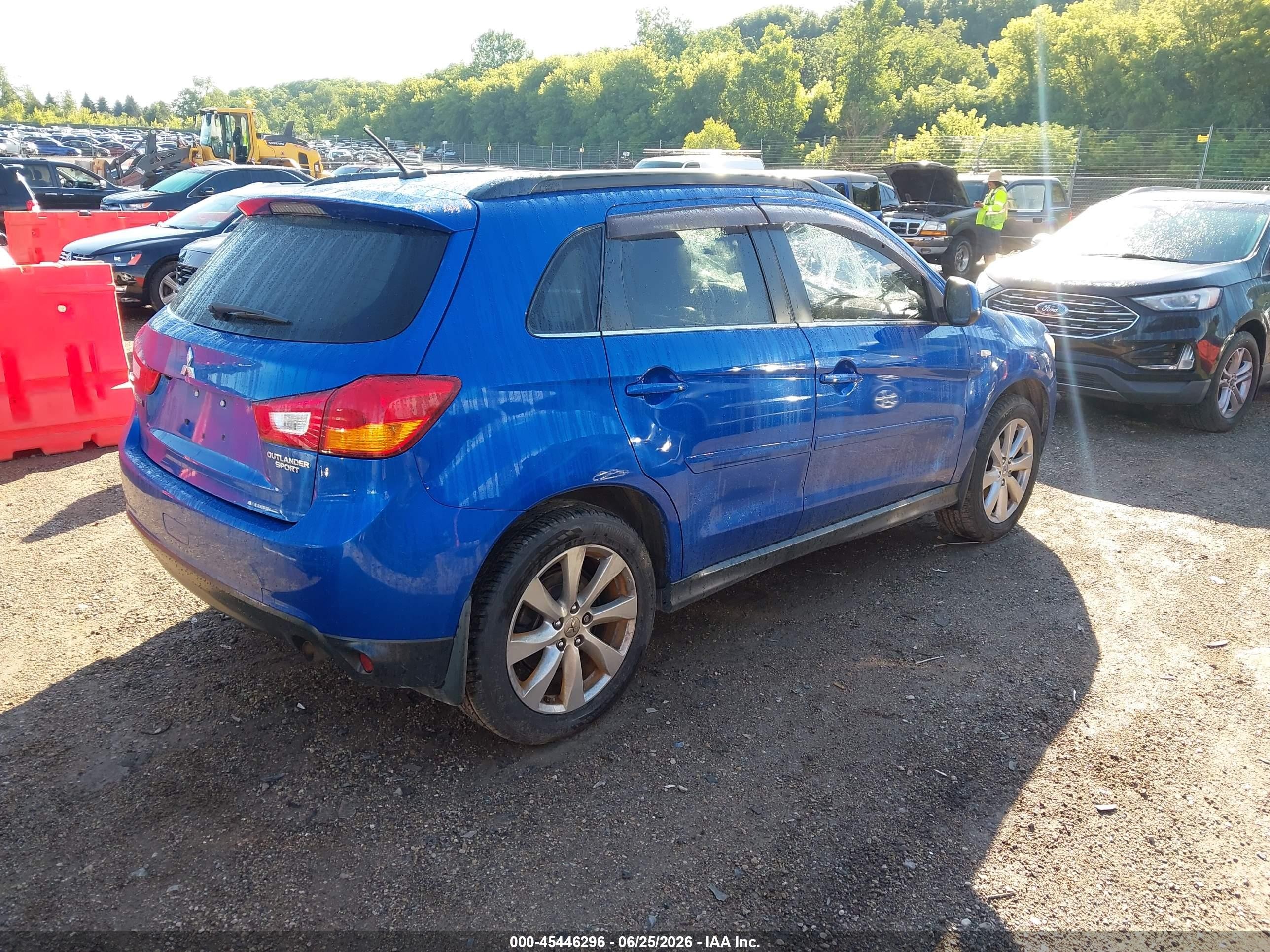 2015 Mitsubishi Outlander Sport Se Blue vin: 4A4AR4AUXFE014222