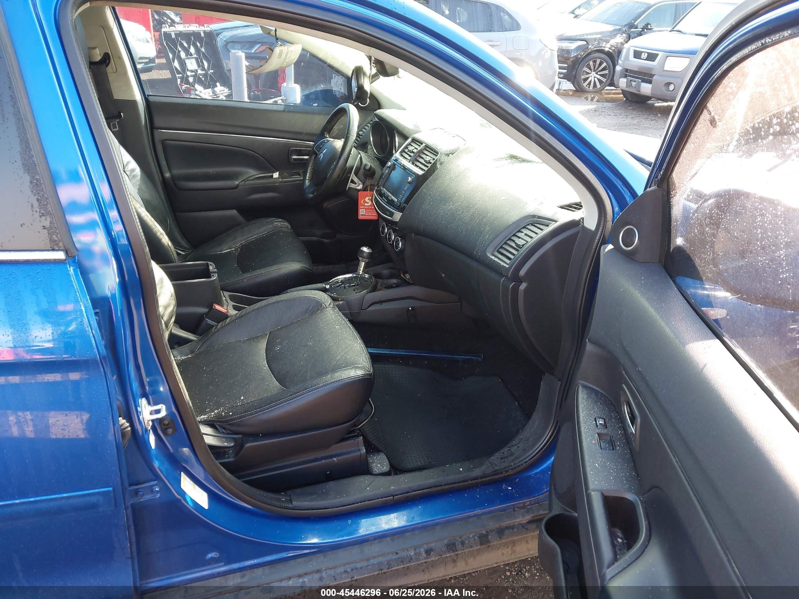 2015 Mitsubishi Outlander Sport Se Blue vin: 4A4AR4AUXFE014222