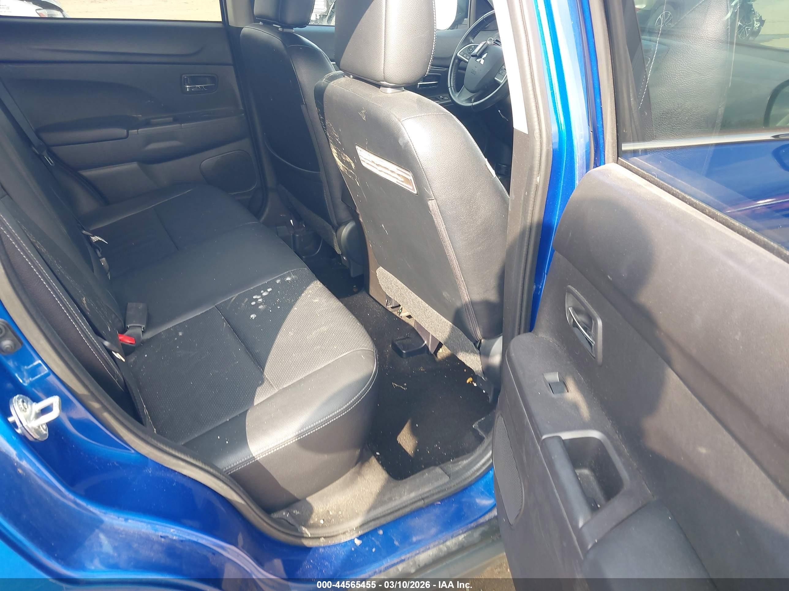 2015 Mitsubishi Outlander Sport Se Синий vin: 4A4AR4AUXFE042702