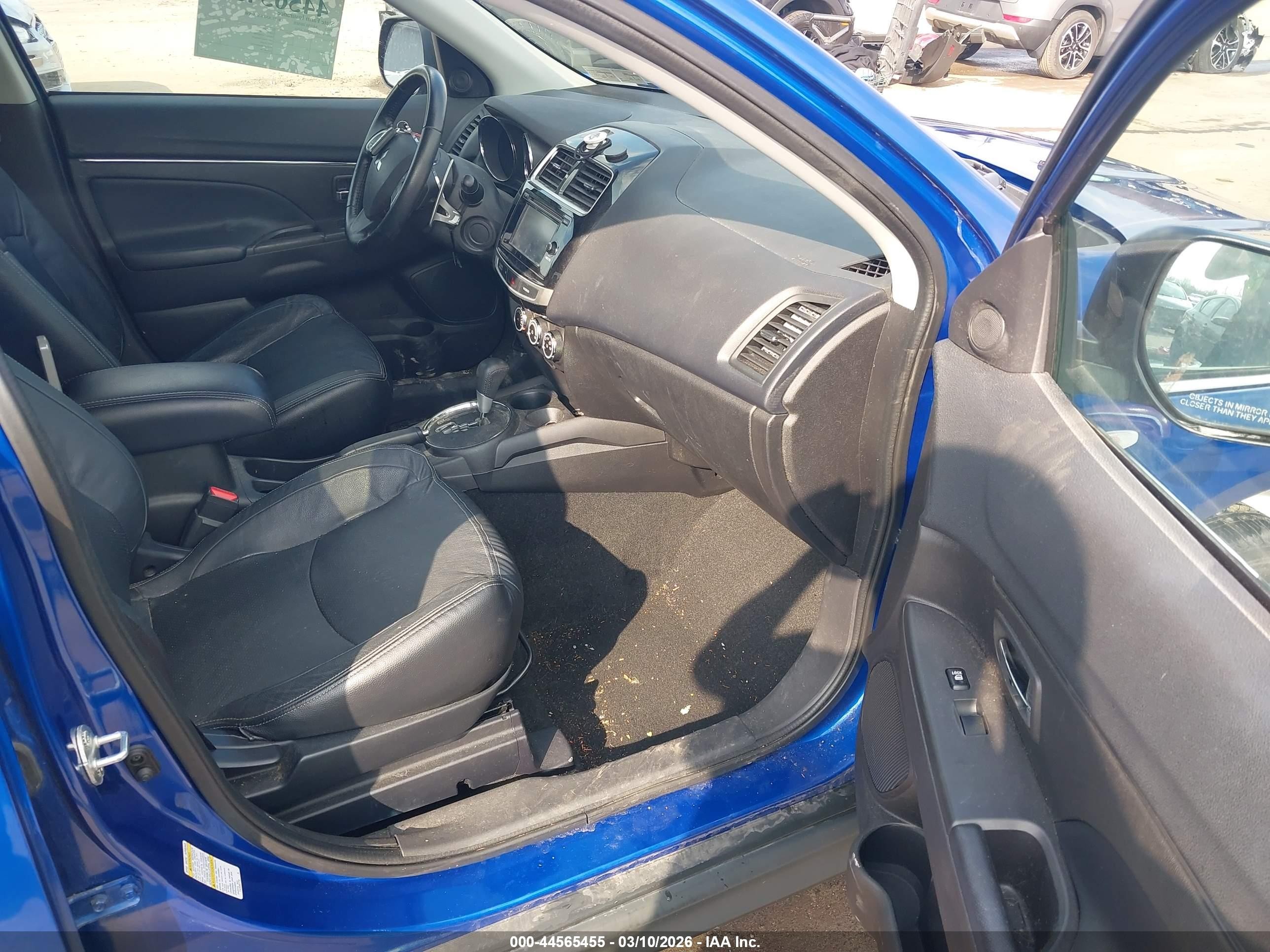 2015 Mitsubishi Outlander Sport Se Синий vin: 4A4AR4AUXFE042702