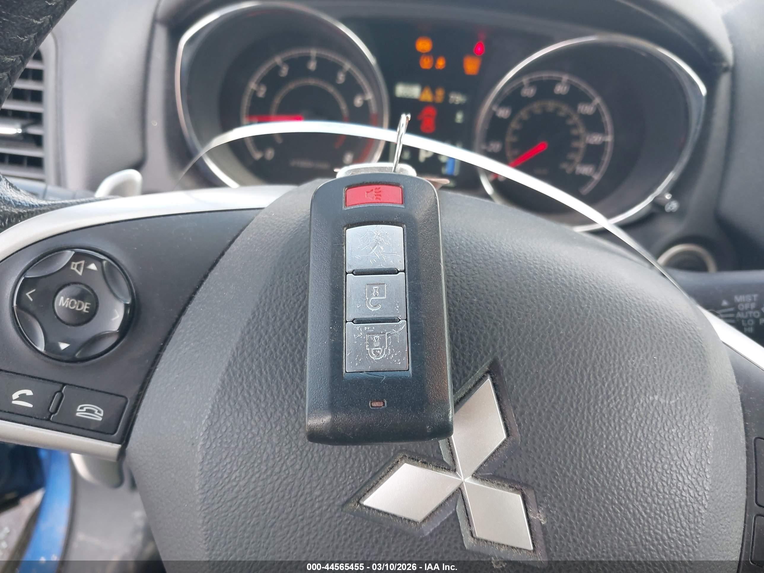 2015 Mitsubishi Outlander Sport Se Синий vin: 4A4AR4AUXFE042702