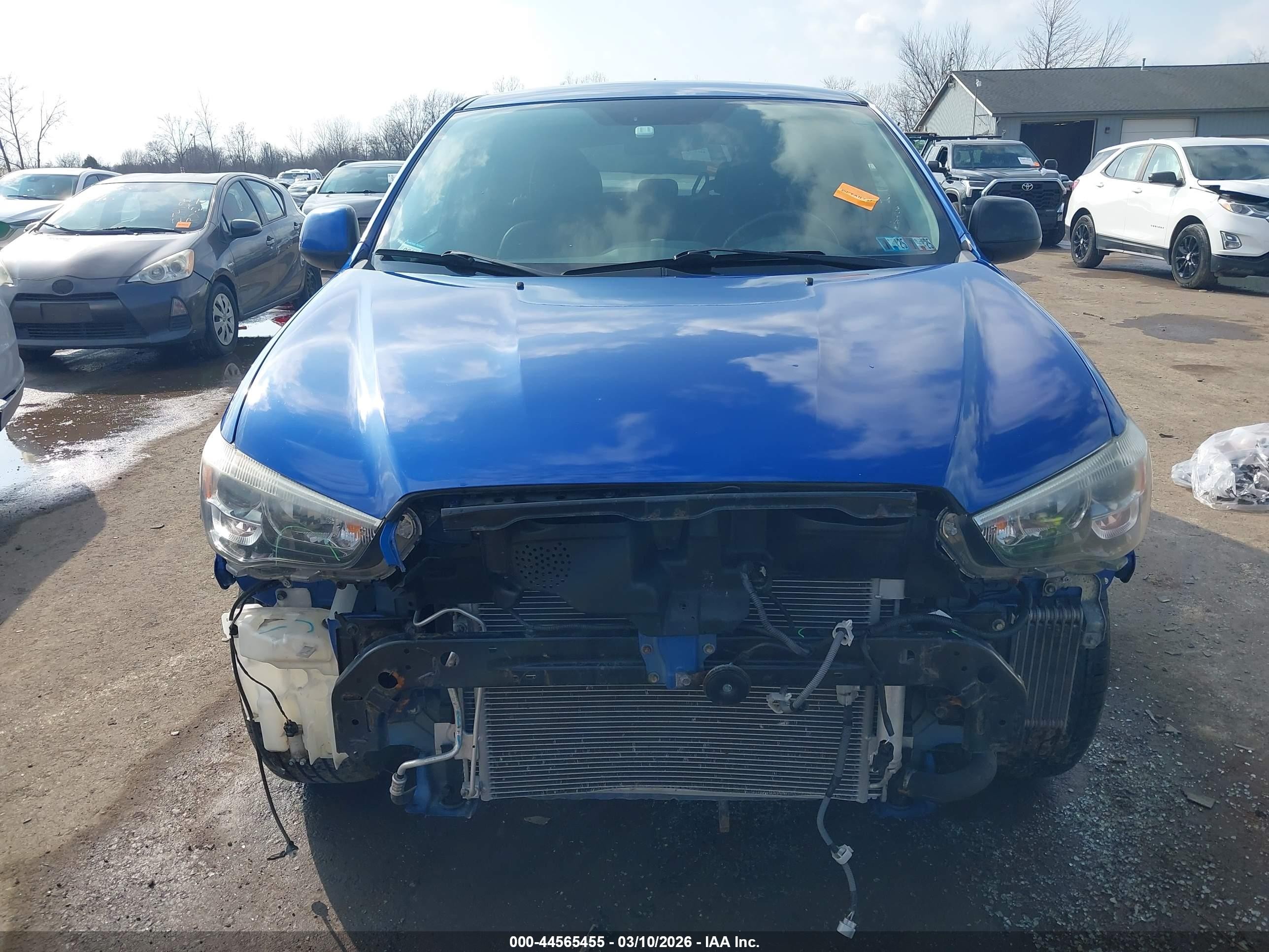 2015 Mitsubishi Outlander Sport Se Синий vin: 4A4AR4AUXFE042702